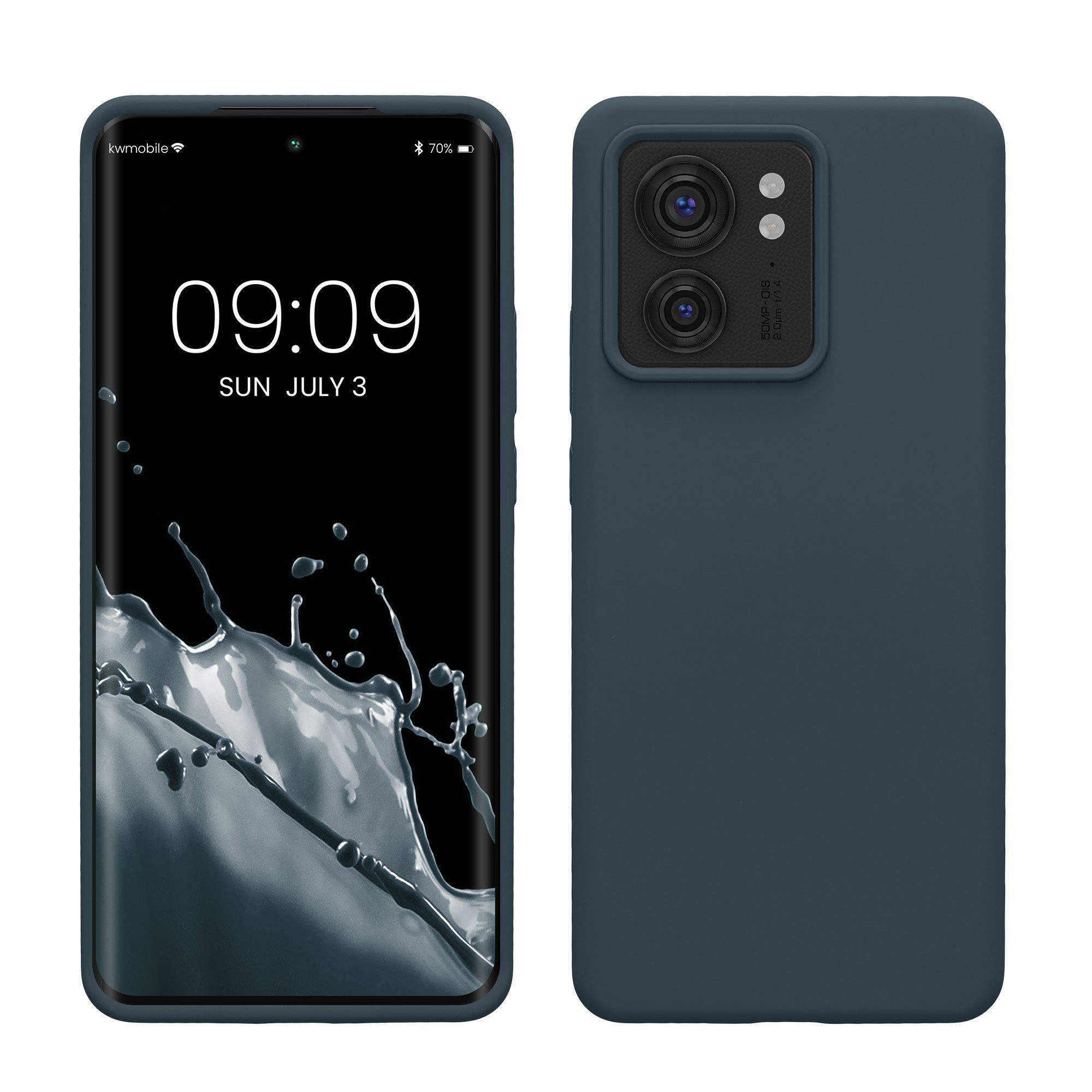 kwmobile Handyhülle Handyhülle für Motorola Edge 40 Hülle, Weiches Handy Silikon Case - Schutzhülle Cover