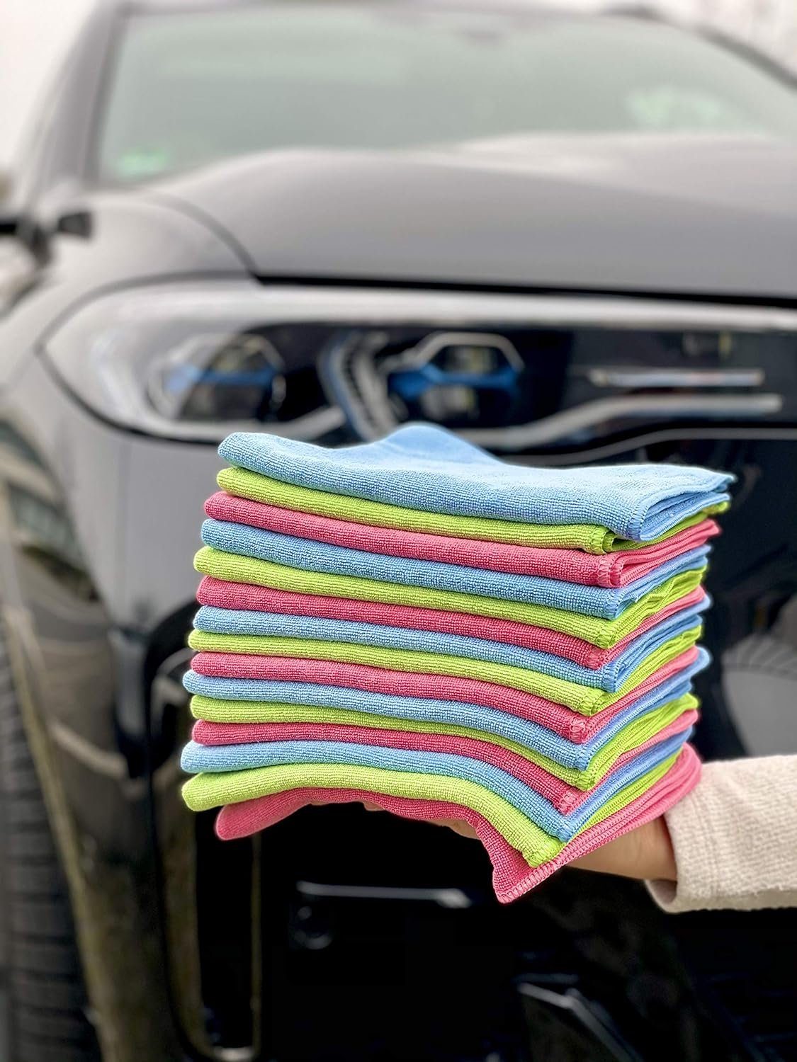 Glart 415P 15 St. Mikrofasertücher Auto Autopflege Microfasertücher 40x40 cm Mikrofasertuch (80% Polyester, 20% Nylon, 40x40 cm)