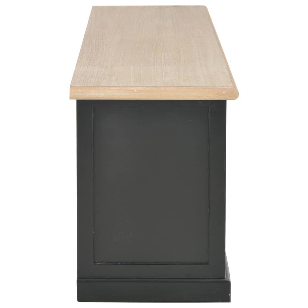 furnicato TV-Schrank Schwarz 120×30×40 cm Holz