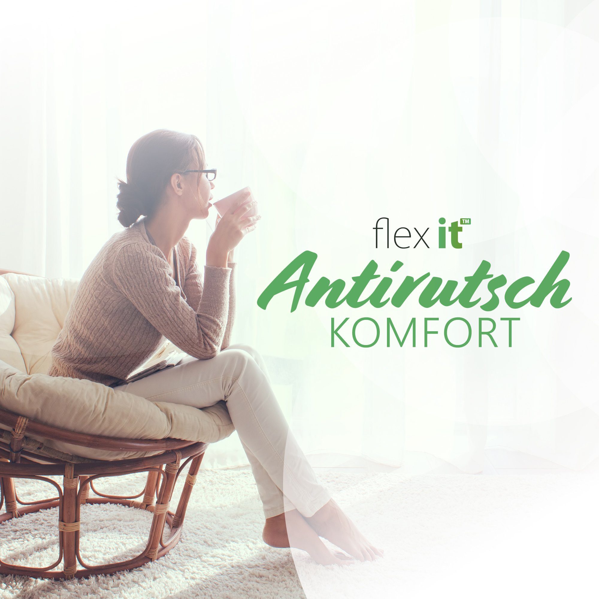 Rückstände für - keine Teppiche, Kein und Antirutsch flex Basic Antirutschmatte Verkleben (1-St), Teppichunterlage it® it, flex