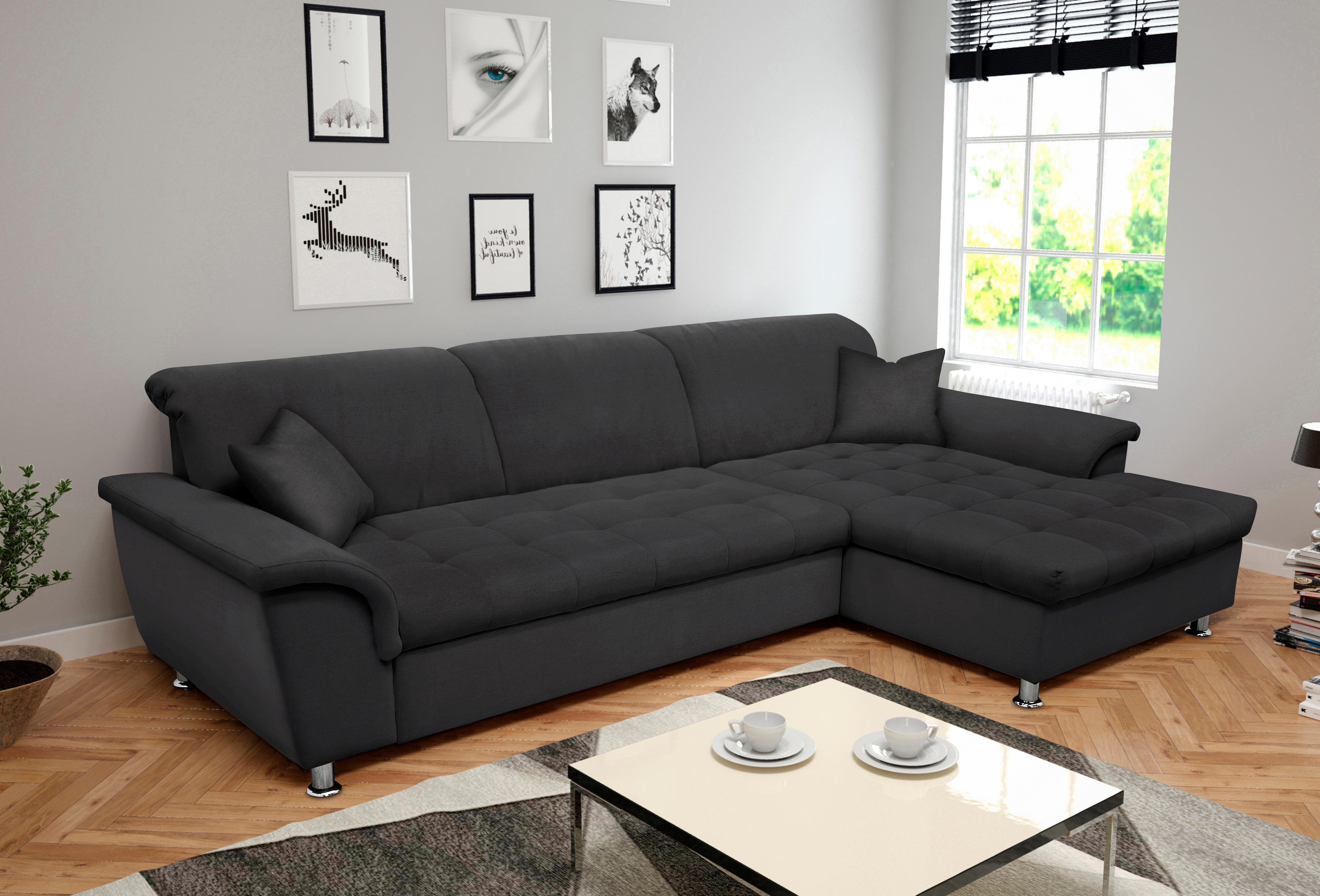 DOMO collection Ecksofa "Franzi Steppung im Sitzbereich B7T/H: 278/162/80 c günstig online kaufen