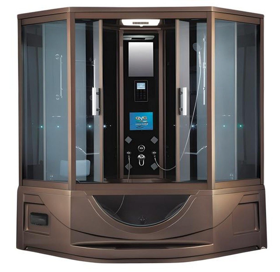 Xlmoebel Dampfdusche XLMOEBEL Multifunktionsdusche mit Massagedüsen und LED-Lichtern, BxT: 165x165 cm, 1-tlg., Made in Europa