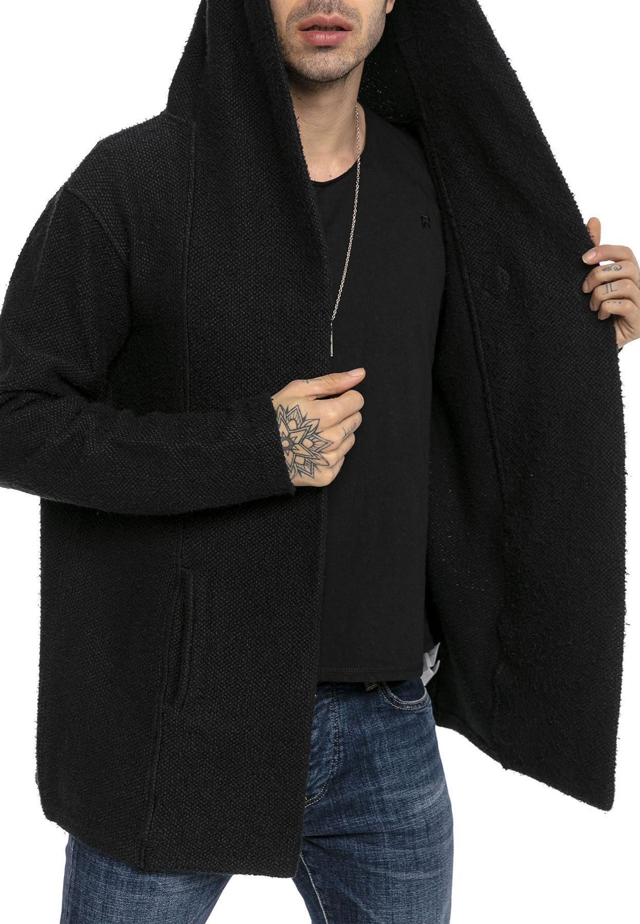 RedBridge Cardigan mit Kapuze ohne Verschluss Grobstrick Jacke günstig online kaufen