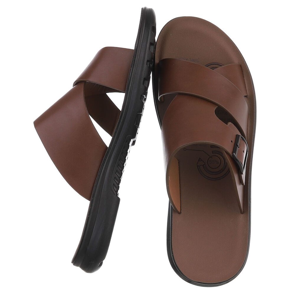 Coolwalk Herren Sandale mit Fersenriemen und Profilsohle Sandale (91918040) Flach Sandalen in Braun – Bild 2 von 5