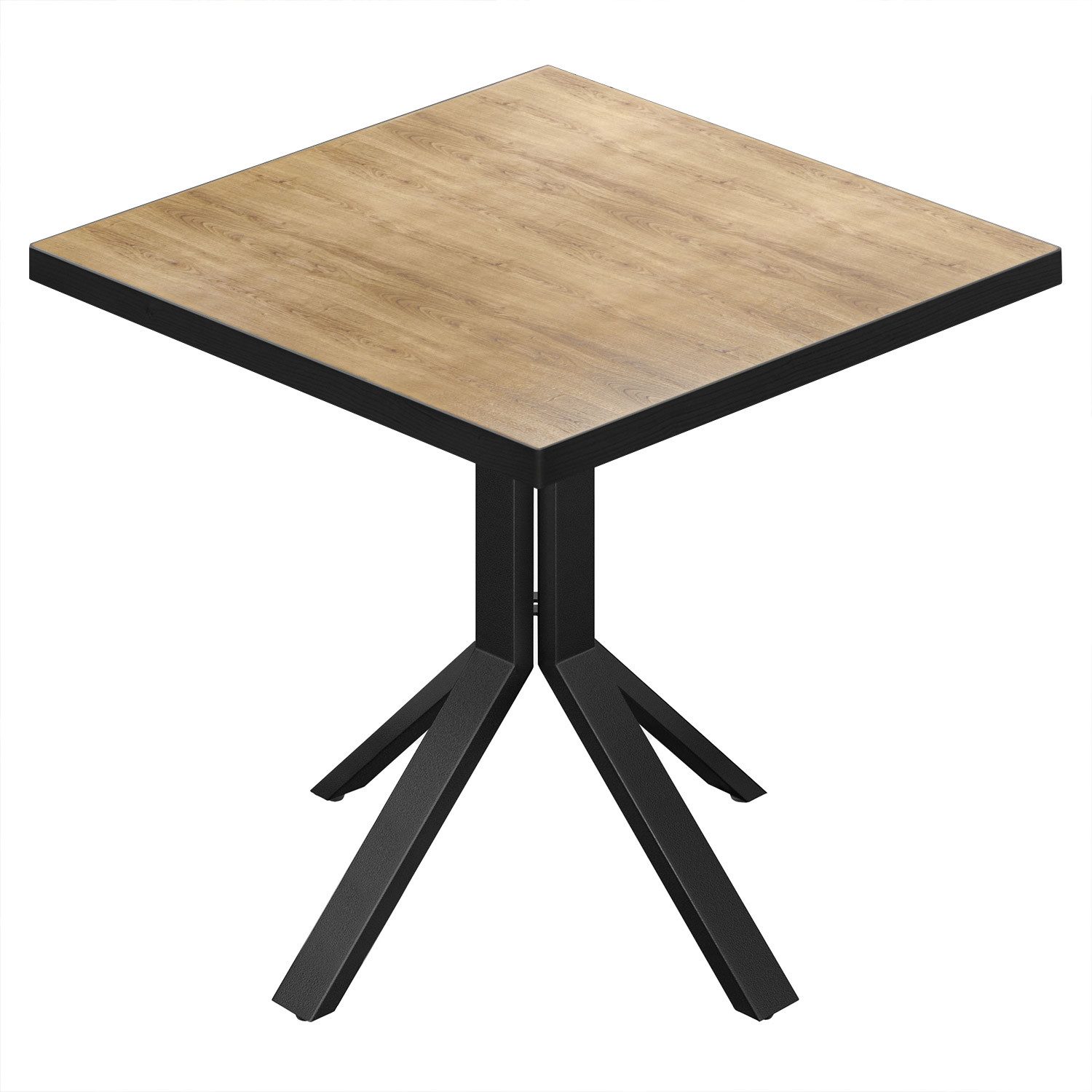 GGMMÖBEL Bistrotisch HPL Beschichtet (1 Stück), Quadratisch Innen Edle Optik/Hohe Tragkraft/Langlebig