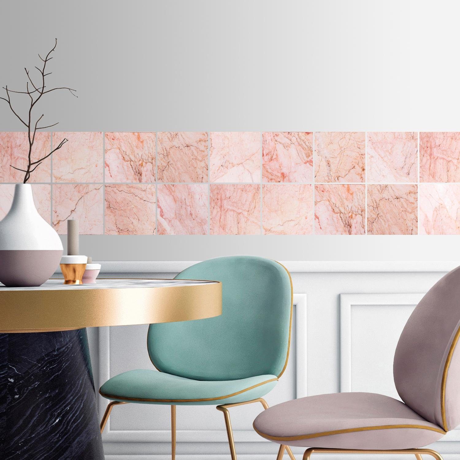 queence Fliesenaufkleber Marmor (12 St), Stickerfliesen, günstig online kaufen