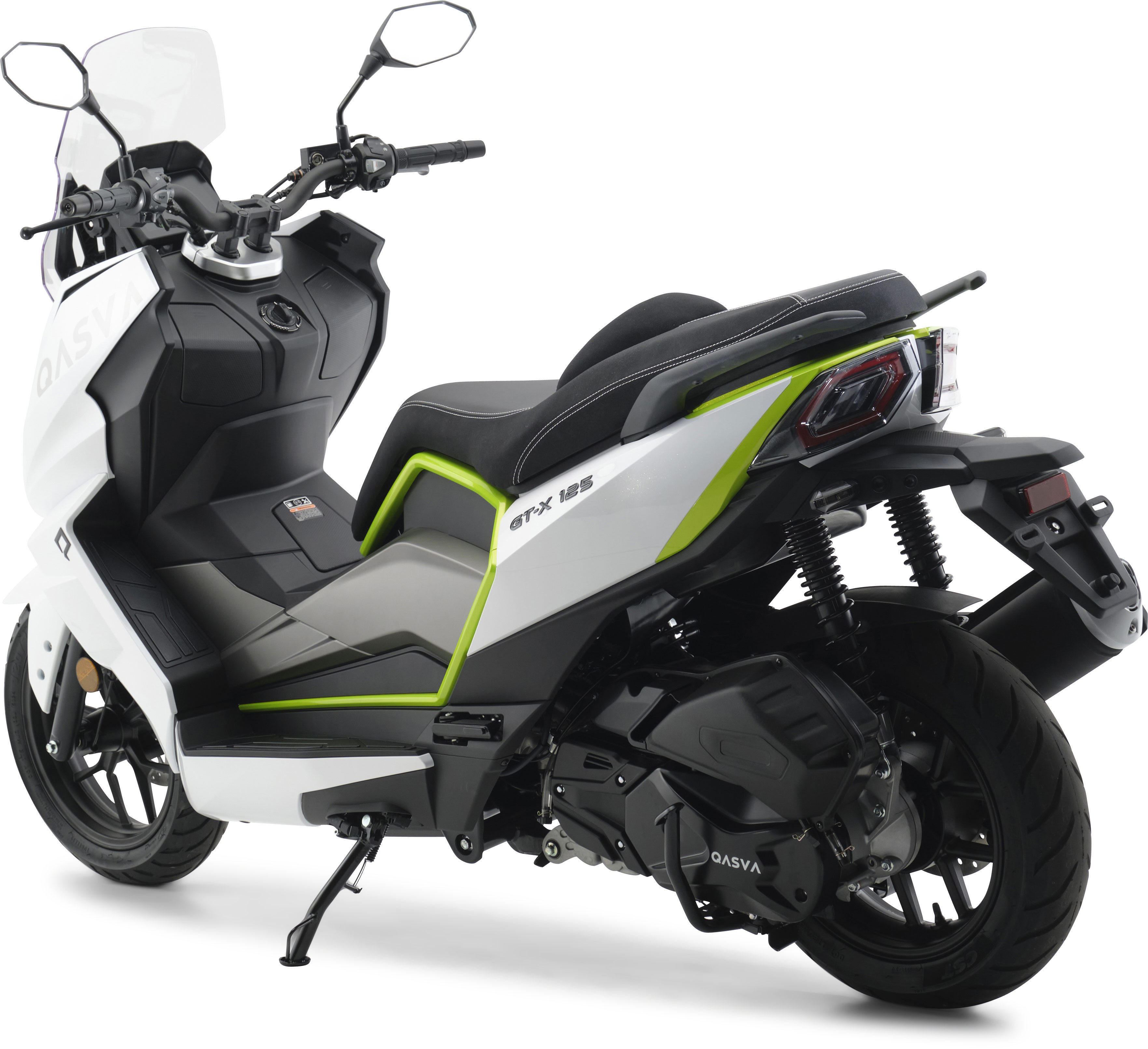 Burnout GT-X 125cc Arctic Neon Scooter, 125cc, 92 km/h, Euro 5+, LED Lighting, Navigation, 7-inch TFT Speedometer, Adjustable Windscreen