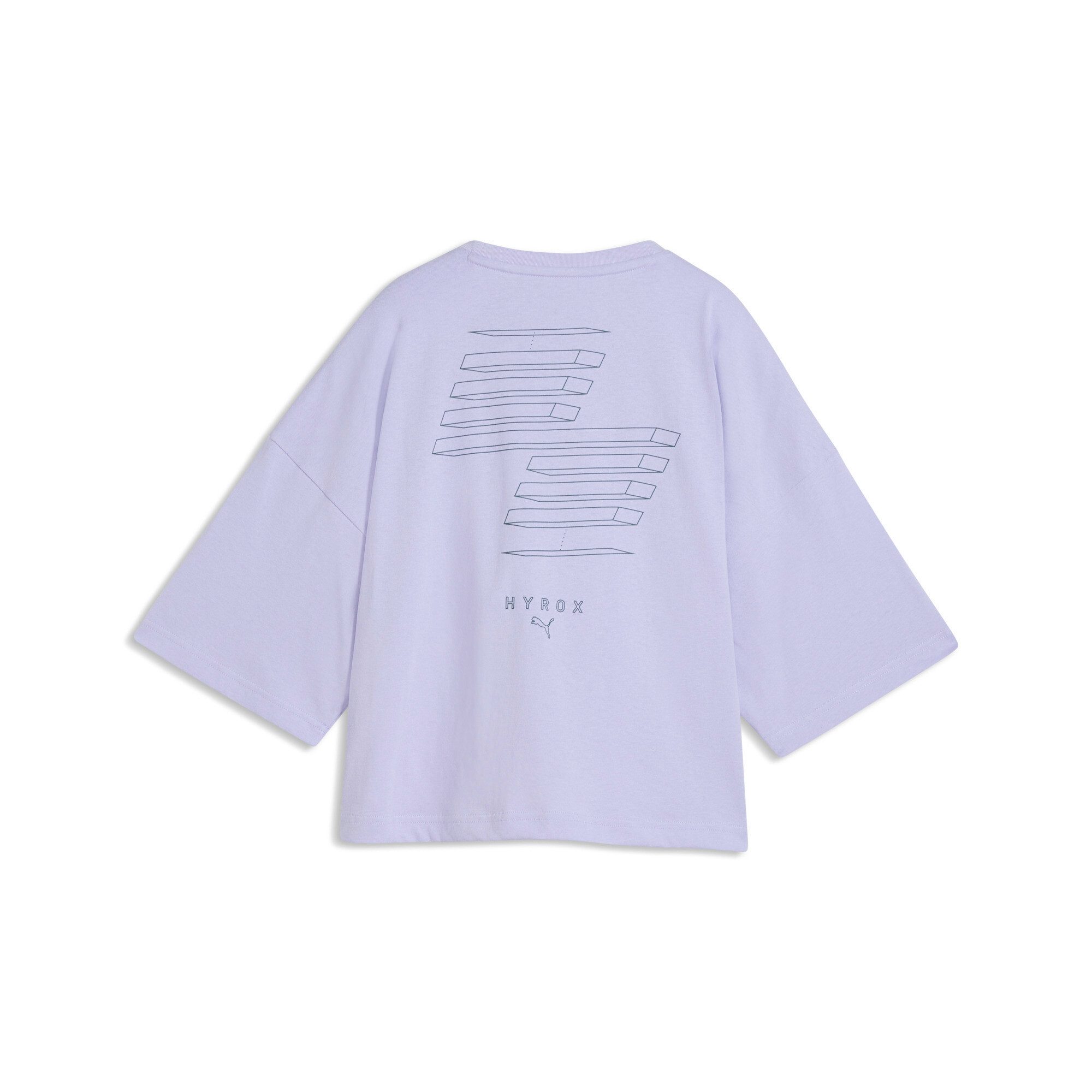 PUMA Trainingsshirt W X HYROX CROPPED LIFESTYLE TEE Regular Fit, Kurzarm, für sportliche Aktivitäten