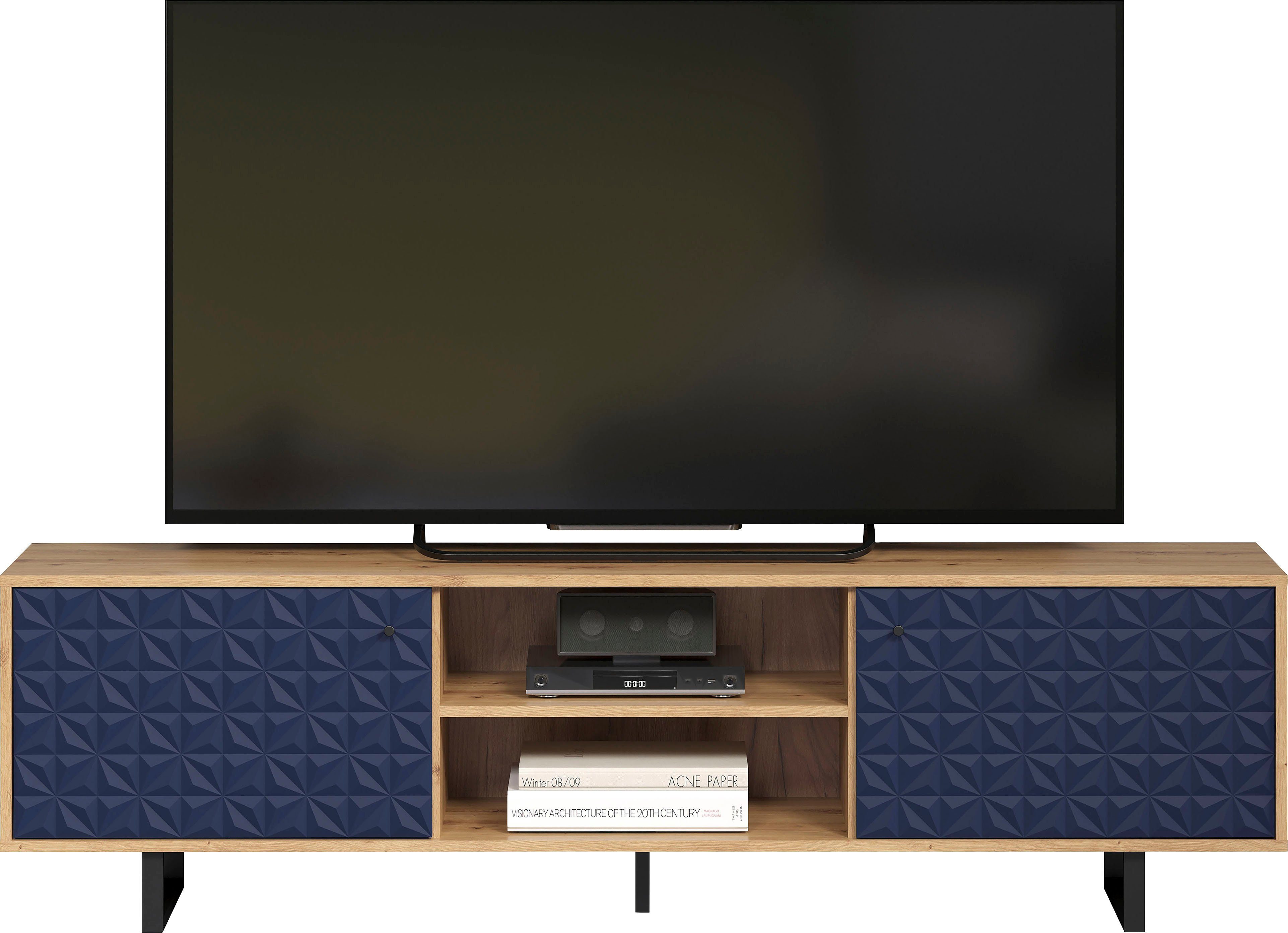 Places of Style TV-Board Ferretti dark blue