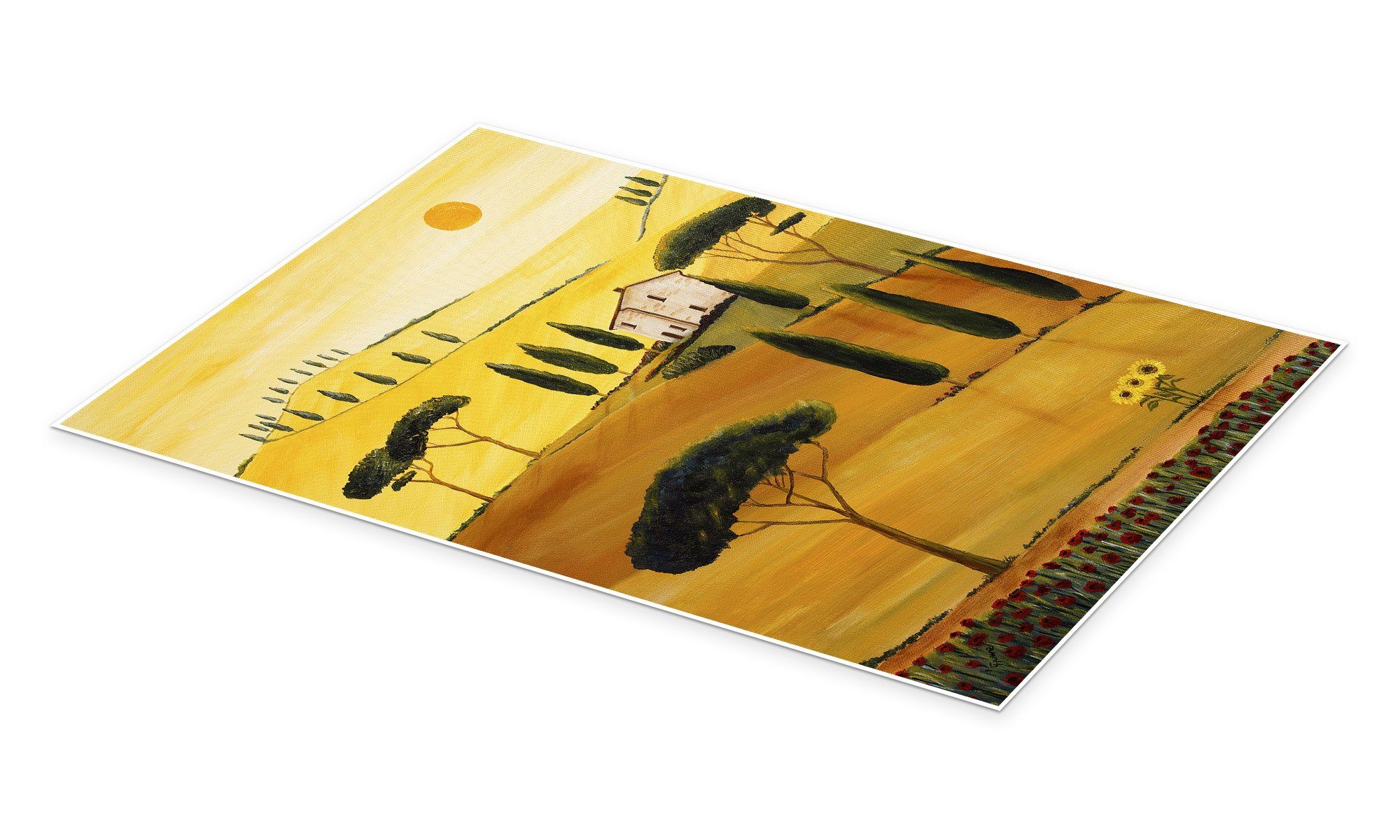 Posterlounge Wandbild Bunte Toskana, Christine Huwer, erhältlich als Poster, Leinwandbild, Wandsticker oder Acrylglasbild