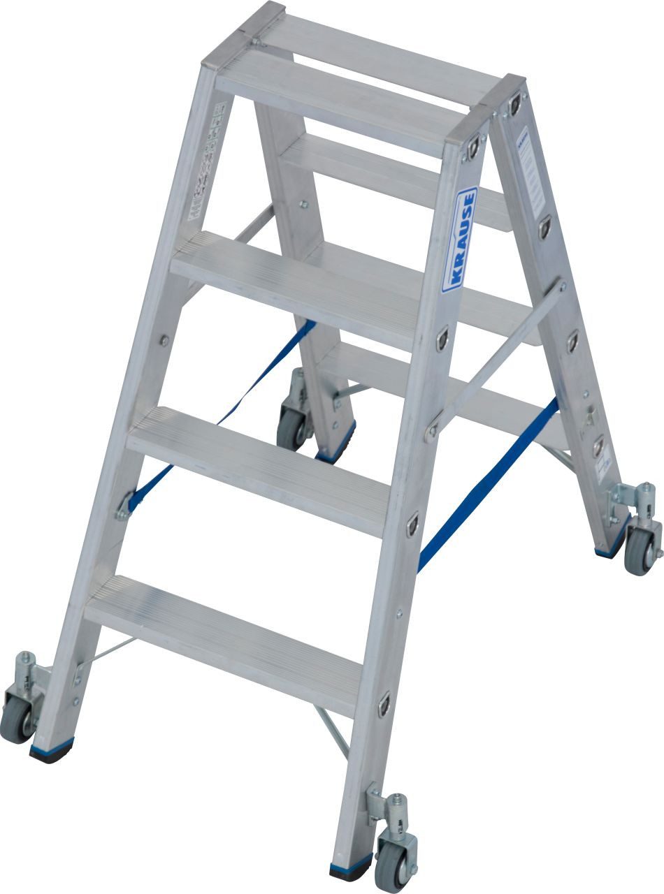 KRAUSE Double Ladder Krause Aluminium Double Ladder STABILO Mobile 2.50