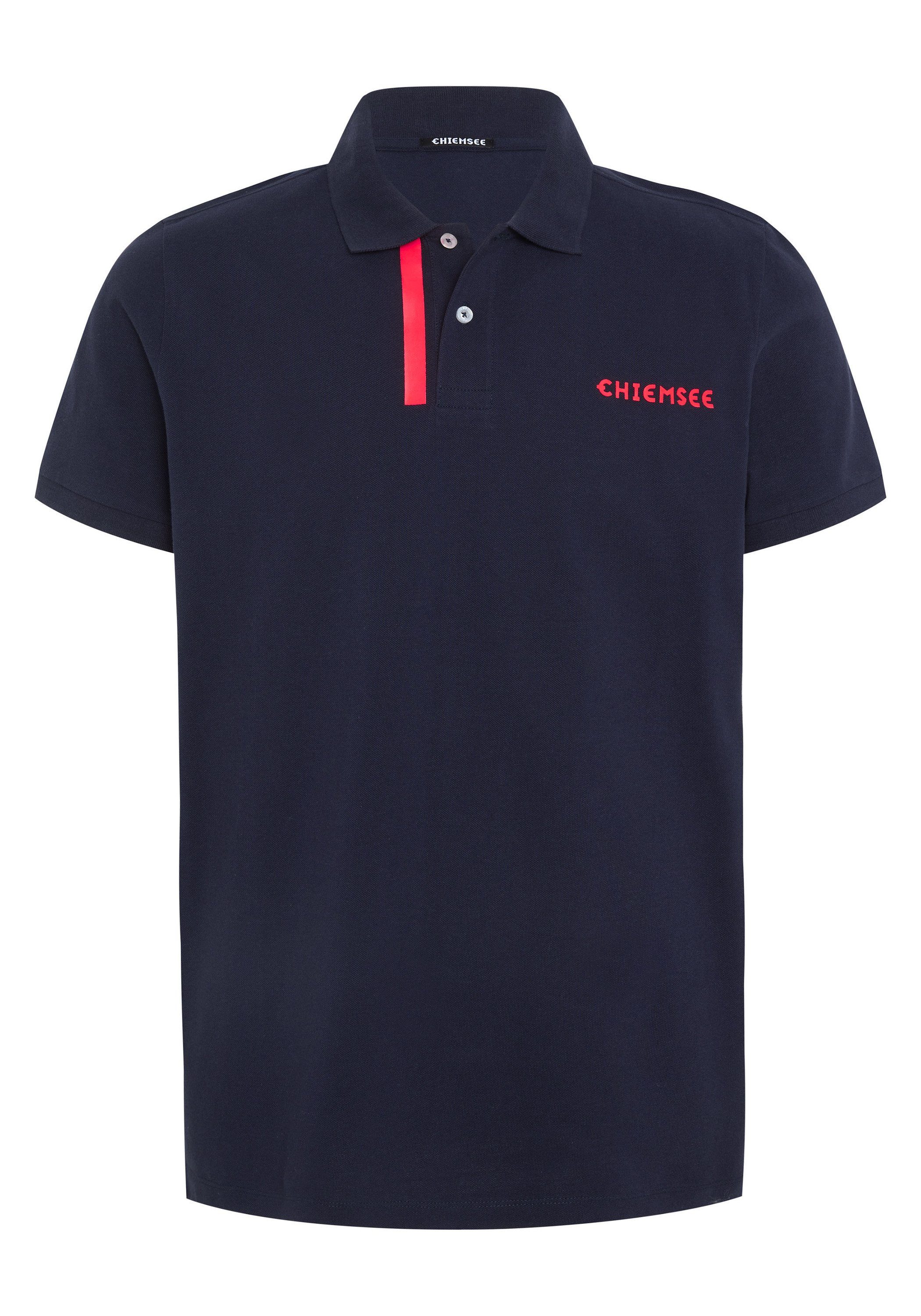 Chiemsee Poloshirt Poloshirt aus Piqué in Two-Tone-Optik 1 19-3924 Night Sky