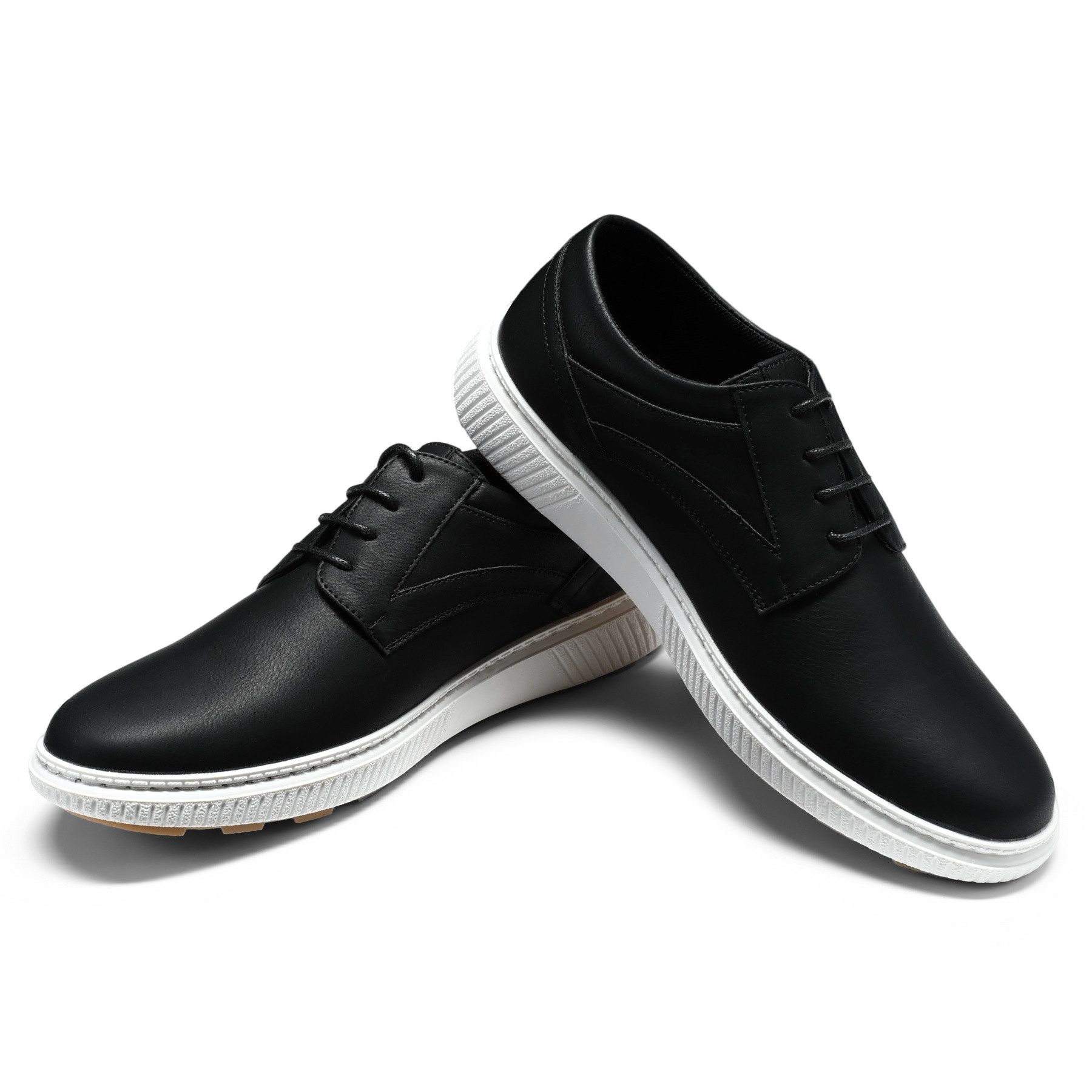 Allthemen Schnürschuh Herren Schnür-Halbschuhe im Kontrastlook Casual Freizeitsneaker
