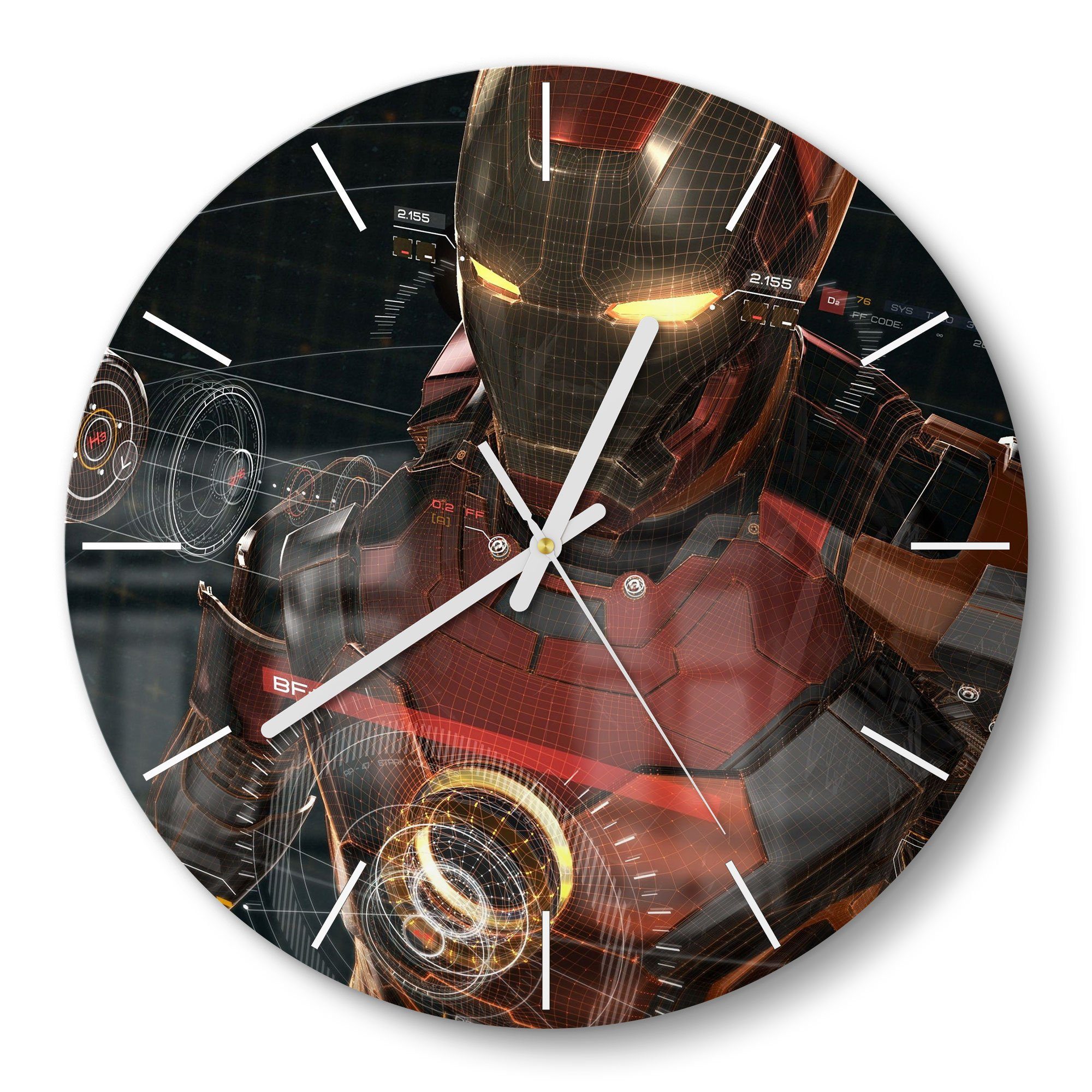 DEQORI Wanduhr 'Legendäre Iron Man Anzug' günstig online kaufen