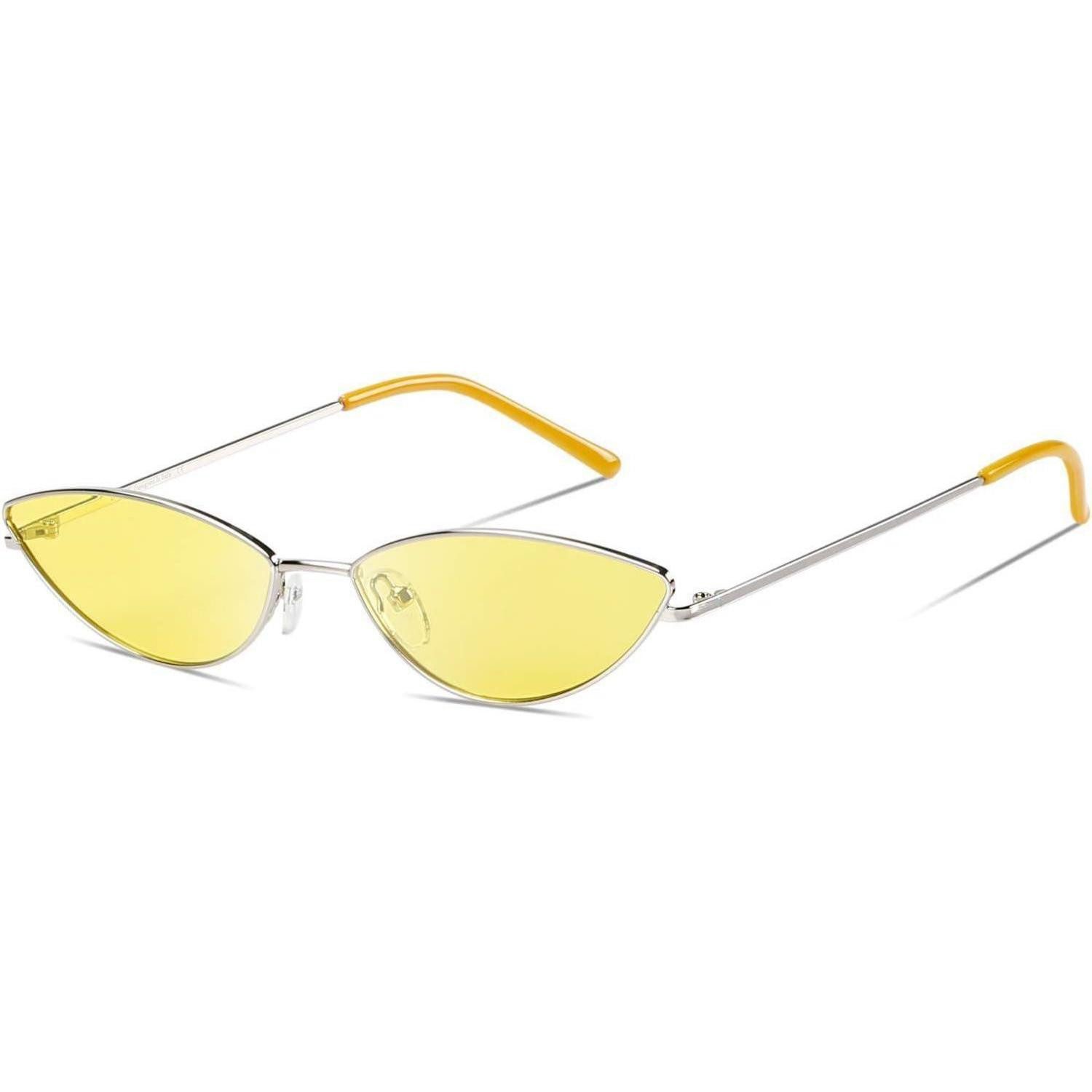 Retrosonnenbrille Sonnenbrille Damen retro polarisiert UV400 Metallrahmen