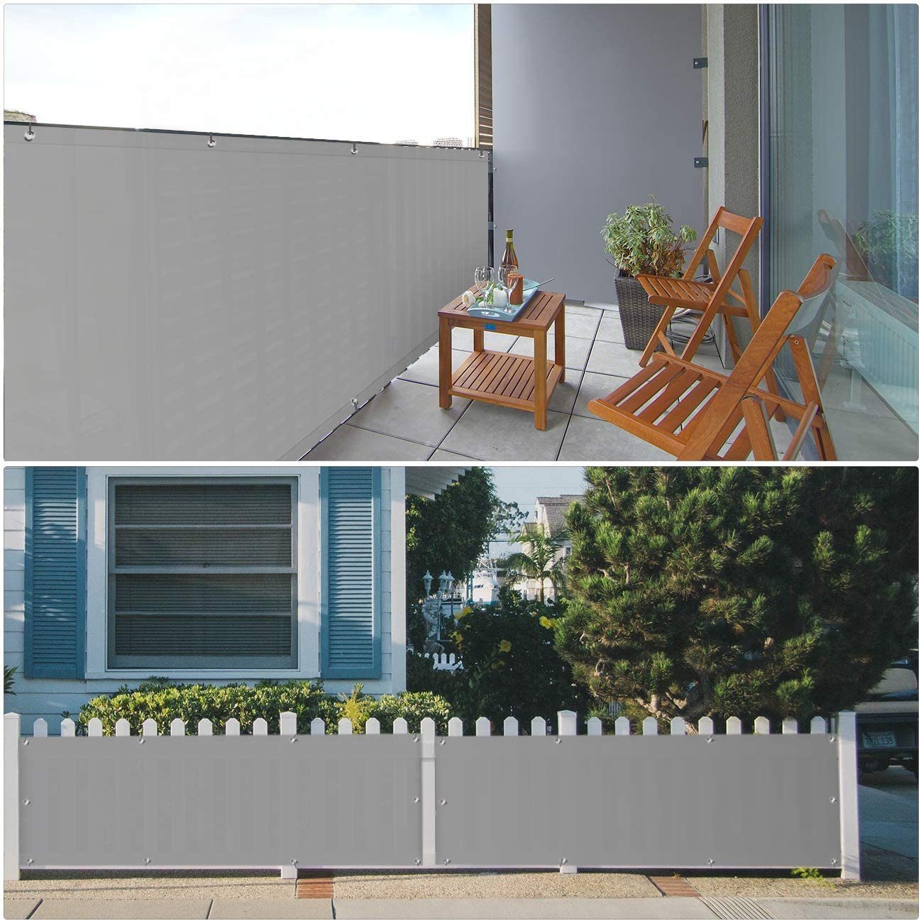 Sekey Balkonsichtschutz Balkon Sichtschutz 120 cm günstig online kaufen