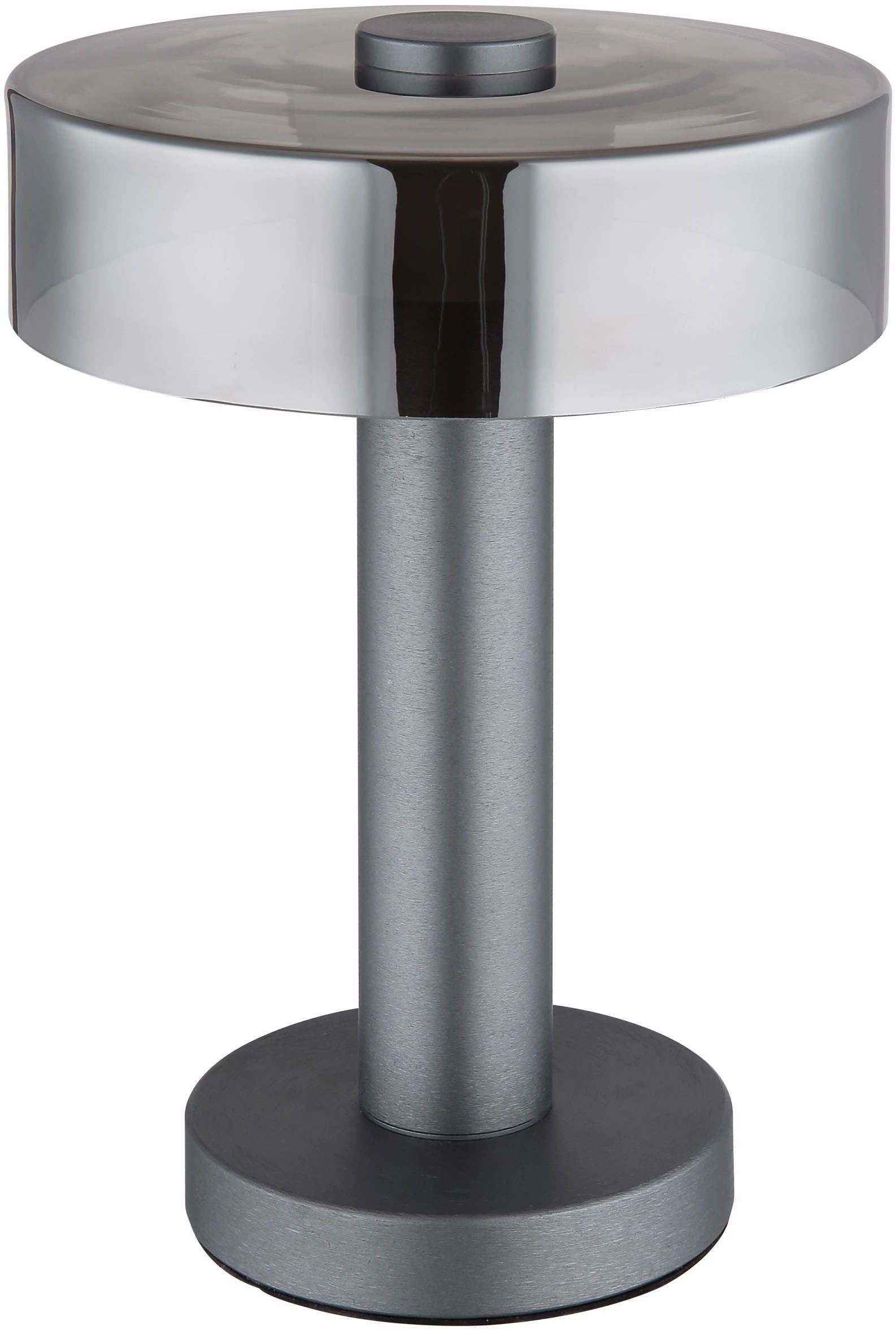 GLOBO LIGHTING LED Tischleuchte GRANT, LED fest integriert, Warmweiß, Tischlampe, Design, modern, Glas
