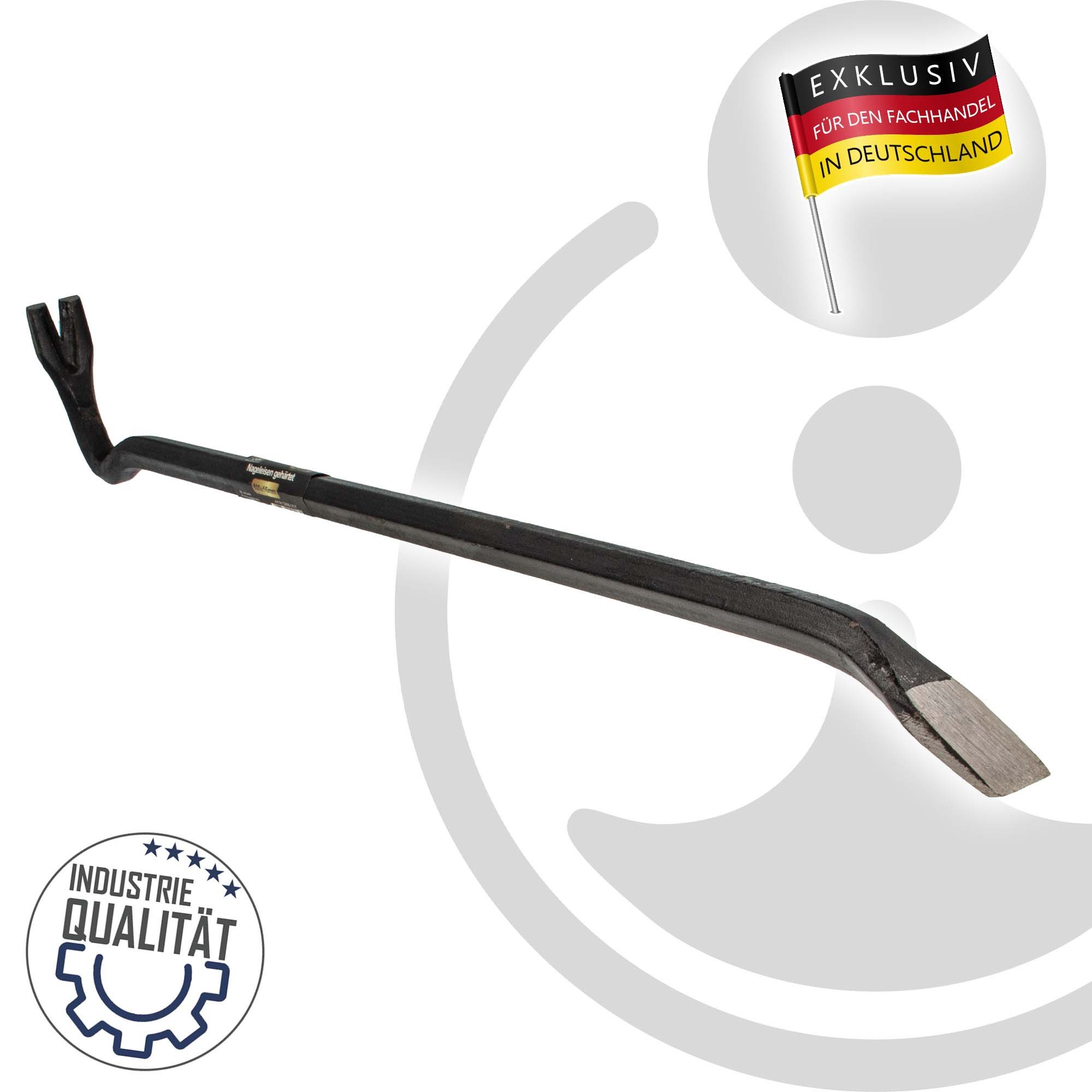 MASTERPROOF PROFESIONAL Zugeisen Nageleisen 600 mm x 16 mm, gehärtet, Kuhfuß Brechstange