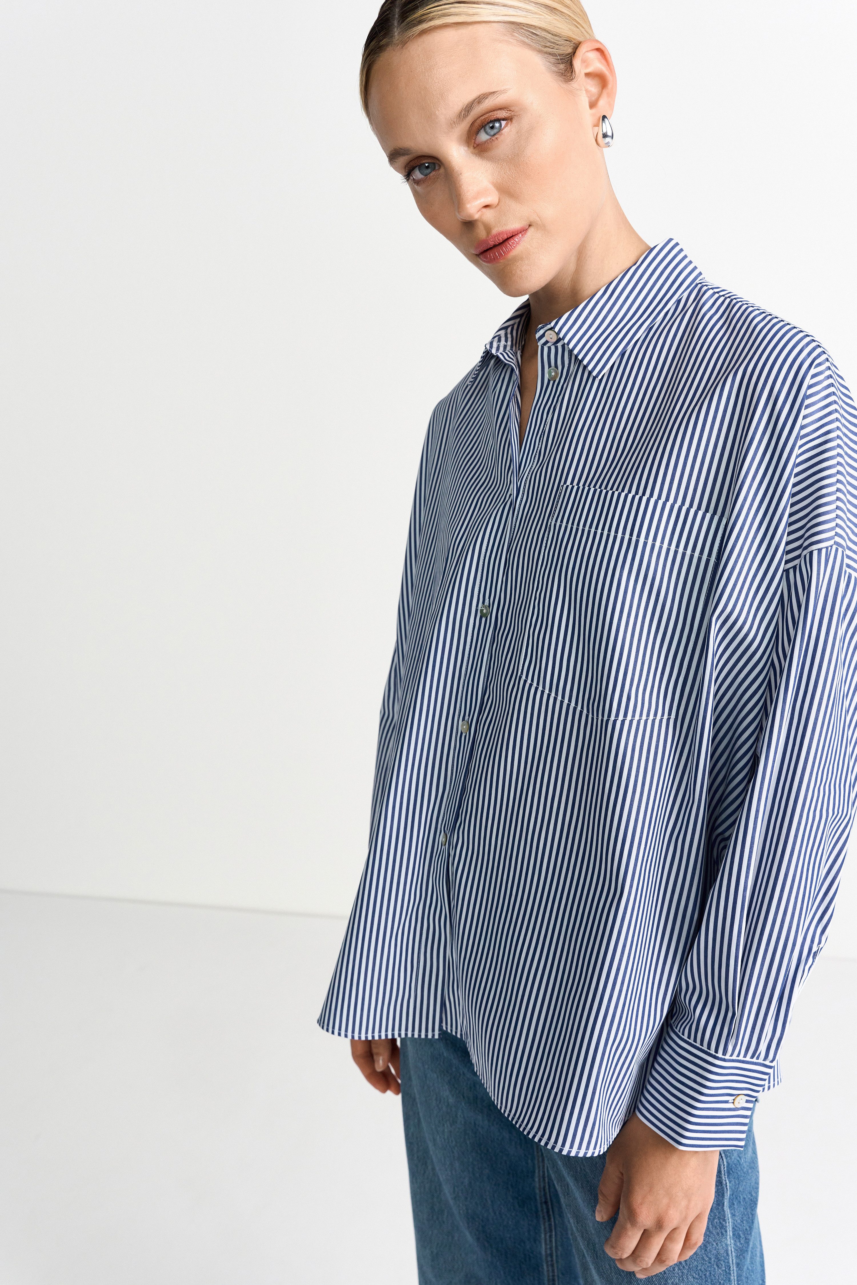 RICHROYAL Langarmbluse oversized, gestreift günstig online kaufen