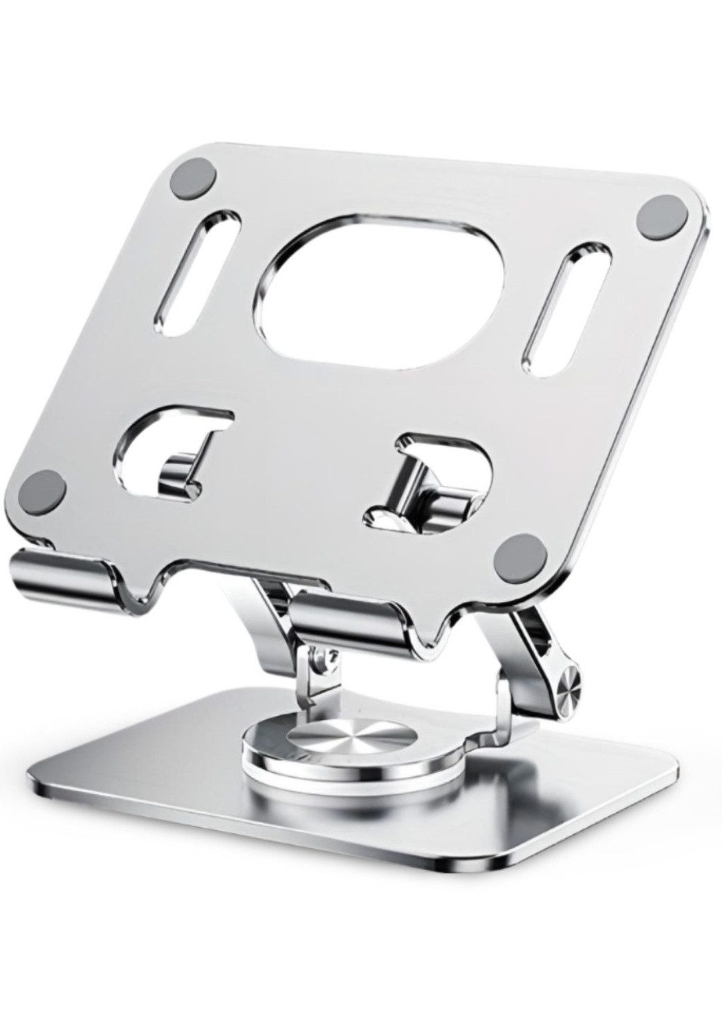 RUHE Tablet-Halterung Aluminium iPad Halterung Tablet Ständer Verstellbar mit 360° Drehbar, (bis 16.5 Zoll, iPad Ständer, Handy Halterung Schreibtisch, Aluminium Ständer Kompatibel mit 4,7-16,5" iPads Surface-Tablets)