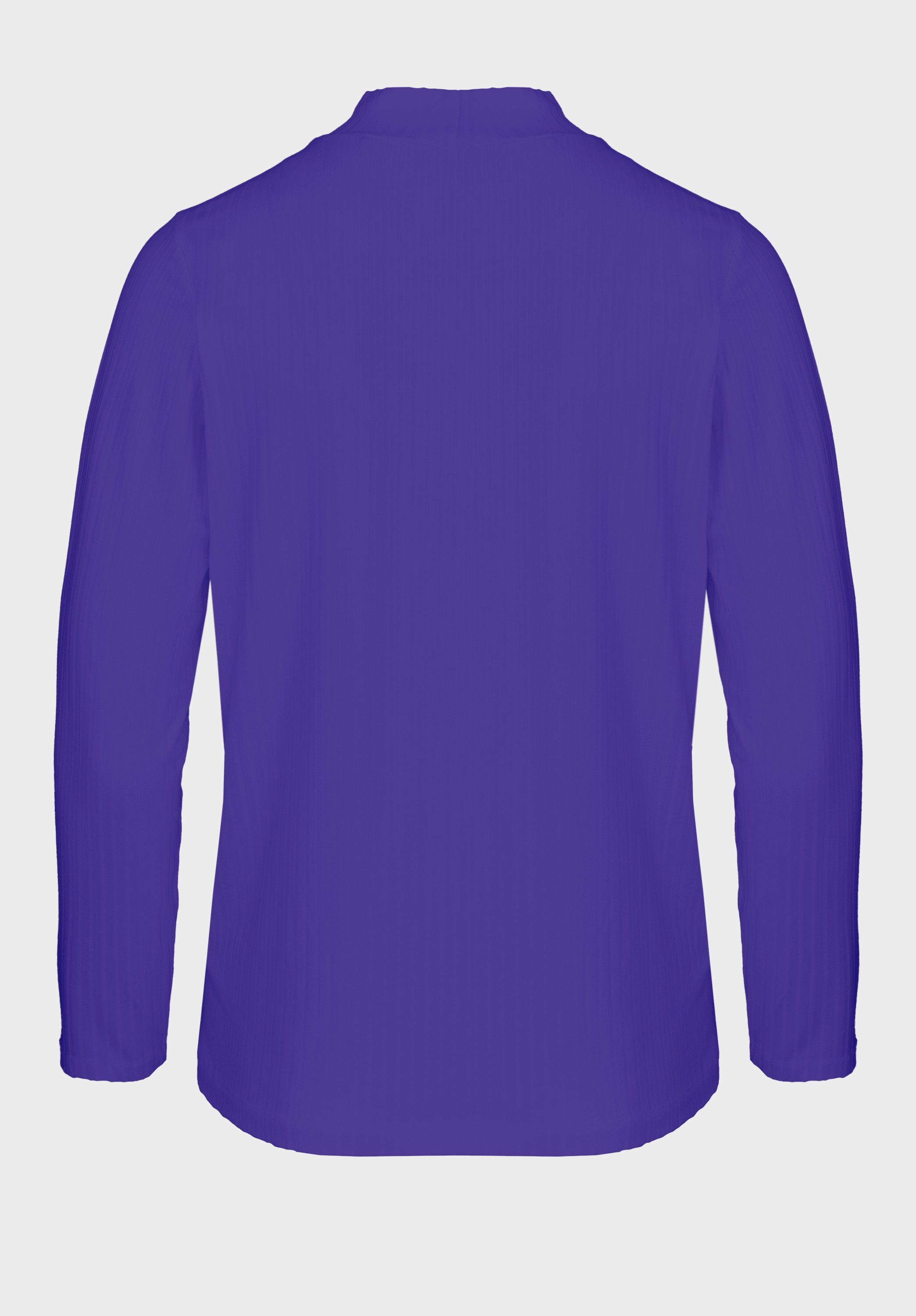 purple Langarmshirt coolen modernem Turtle-Neck Trendfarben mit in bianca GRETA