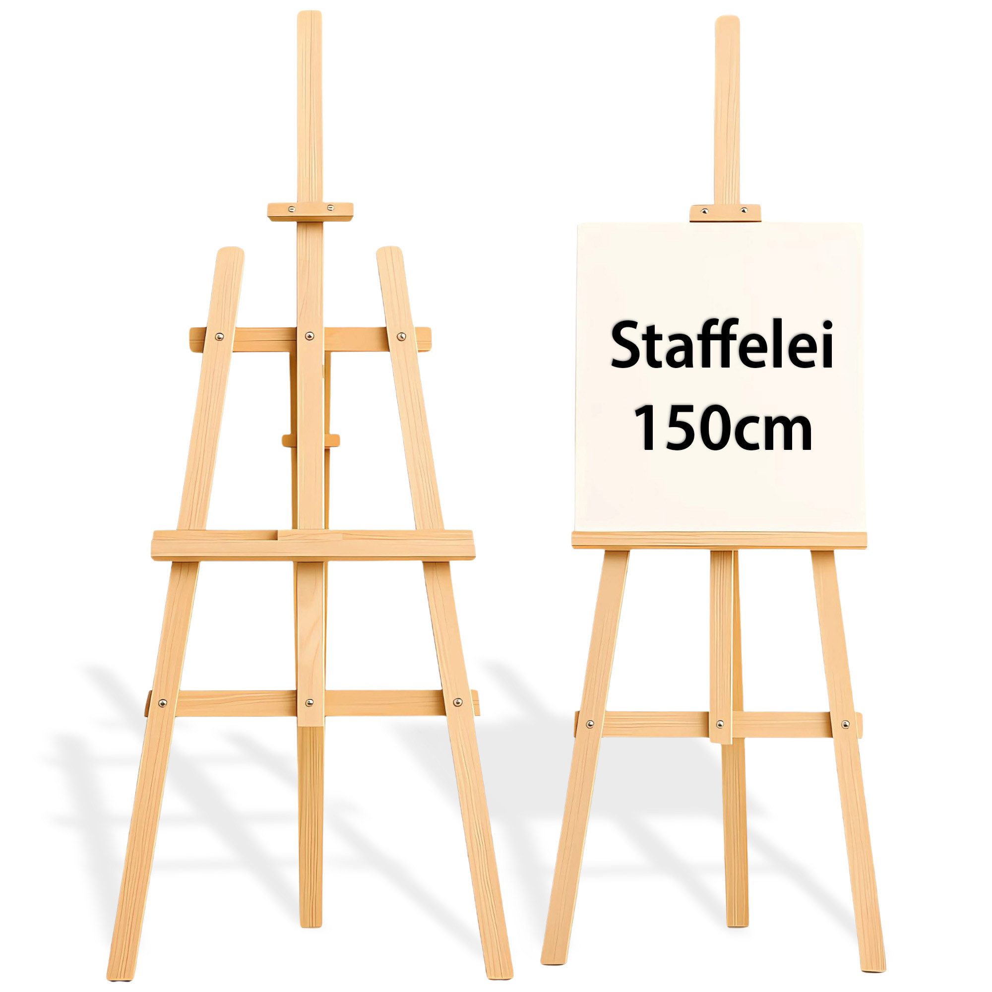 Amazinggirl Standstaffelei Staffelei Holz groß Leinwand Ständer - Holzständer für Sitzplan