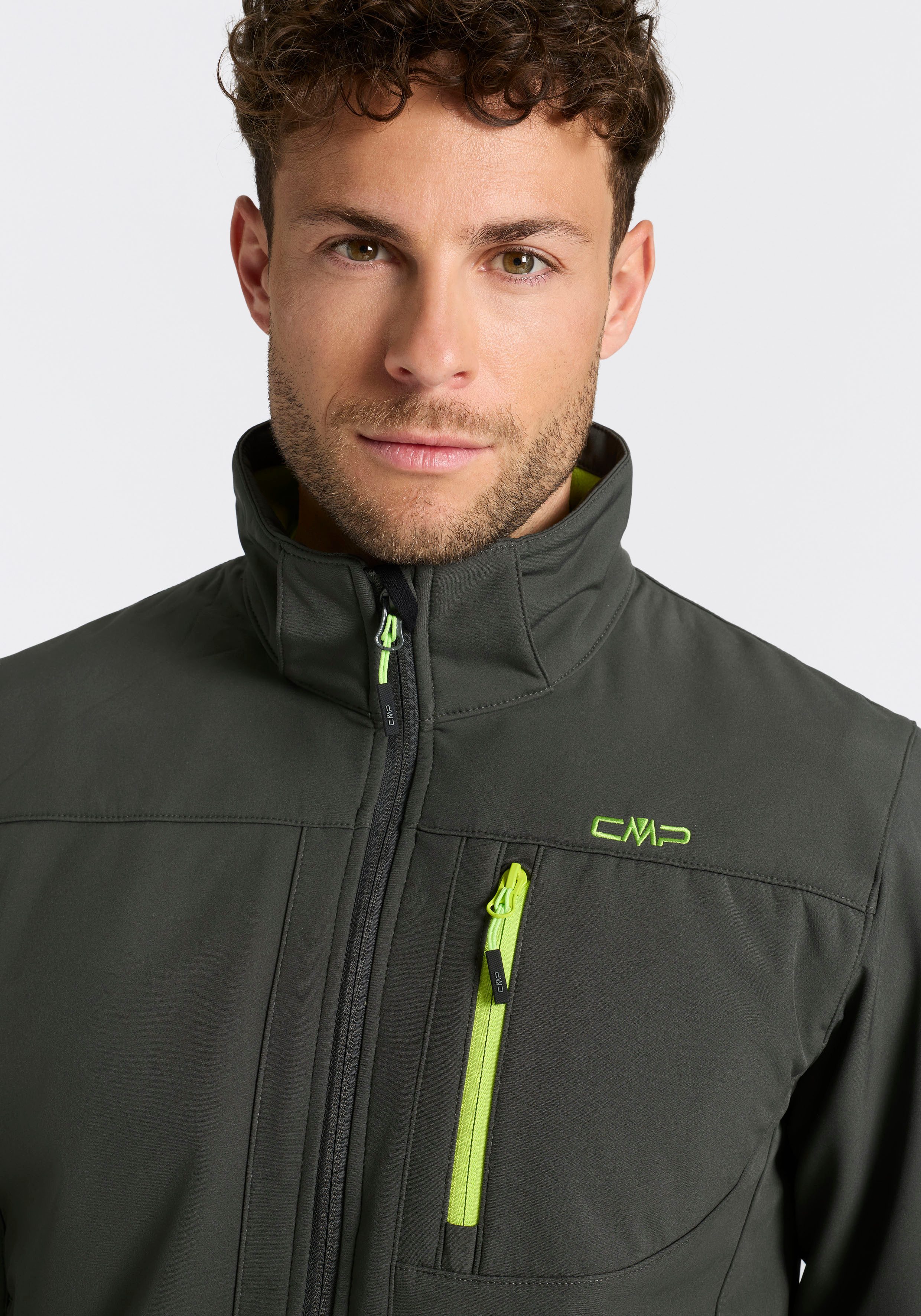 CMP Softshelljacke Wasserabweisend & Winddicht & Atmungsaktiv, Übergangsjacke