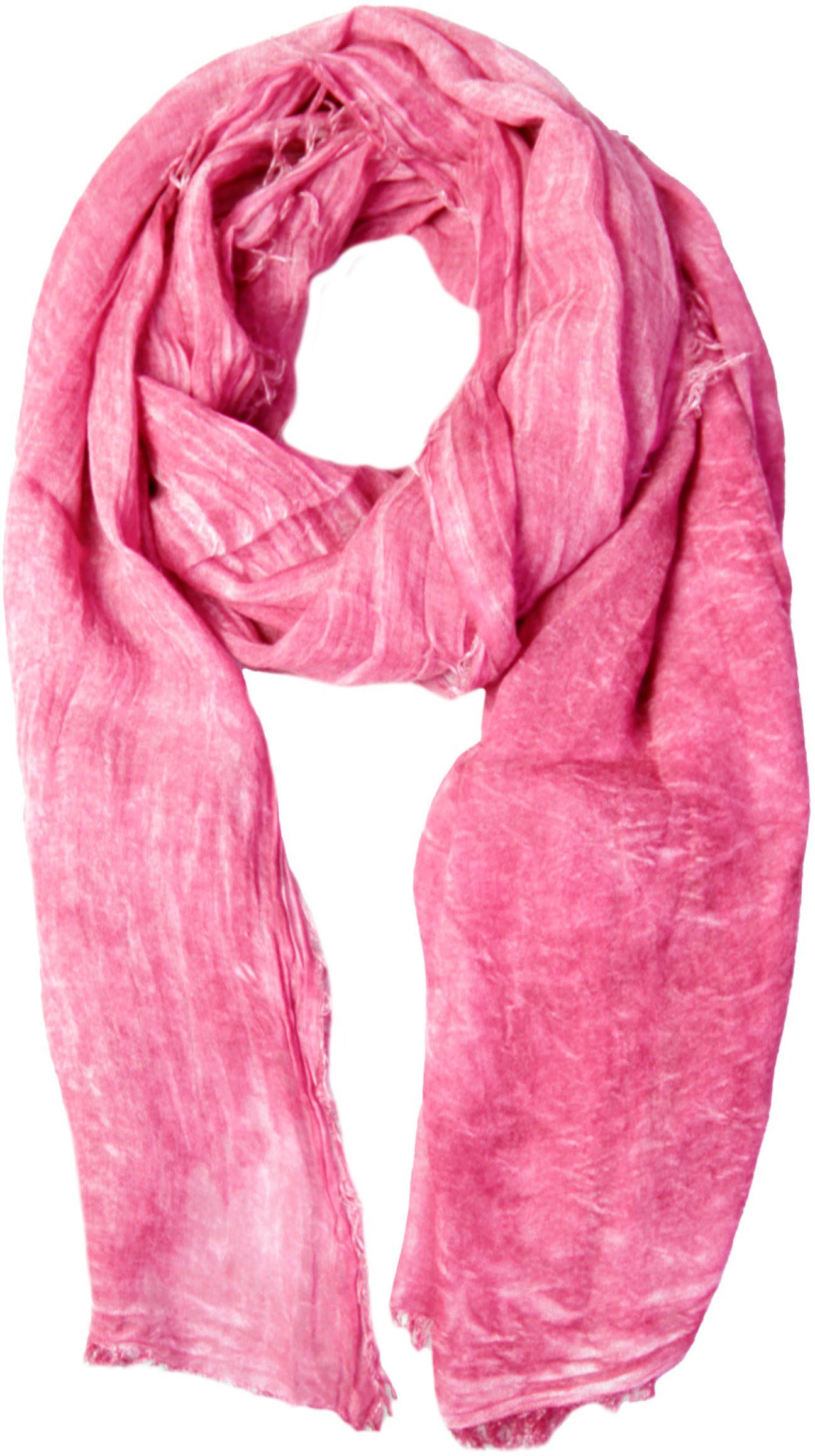 Modeschal, New pink York Used-Optik Capelli in