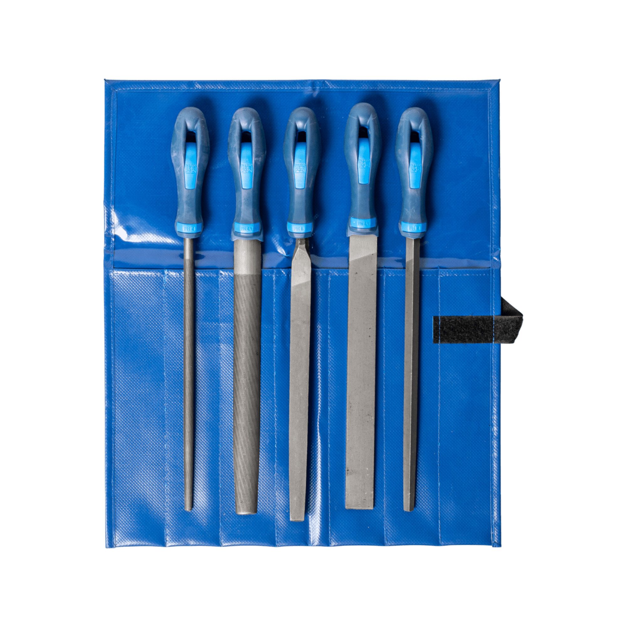 Pferd Feile PFERD TOOLS Werkstattfeilen-Set WR 5-tlg. in Rolltasche 250mm Hieb 3 f