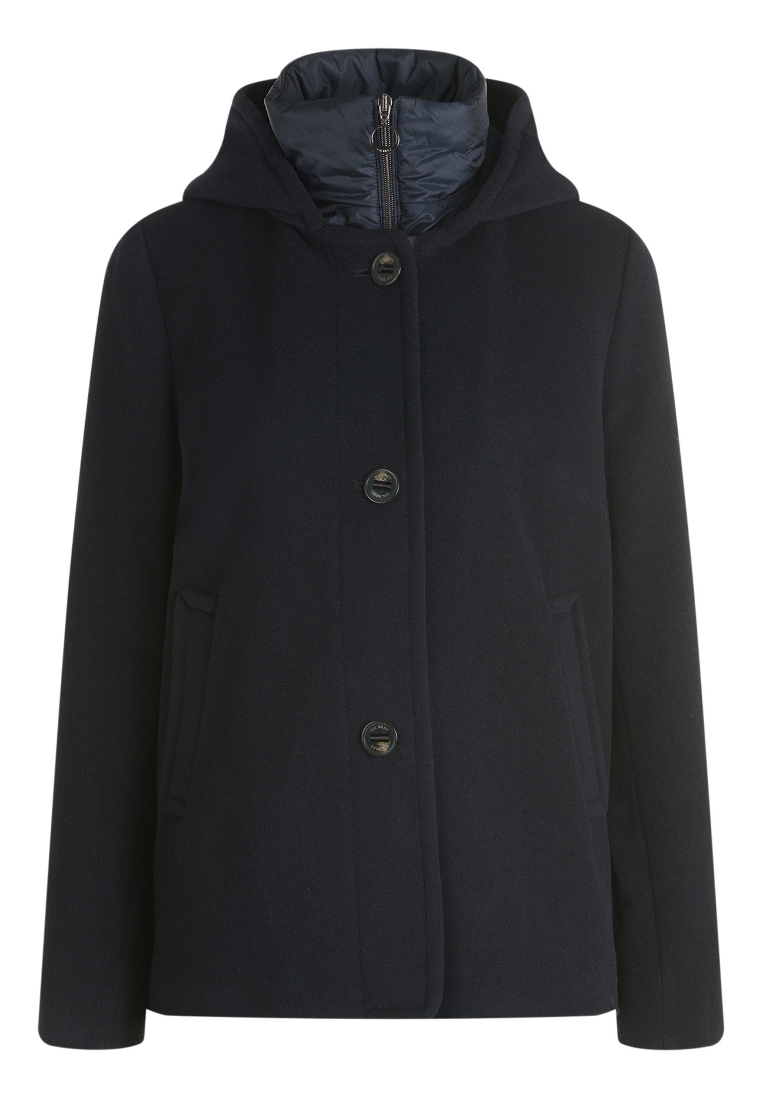Gil Bret Fleecejacke mit Knopfleiste und Wolle