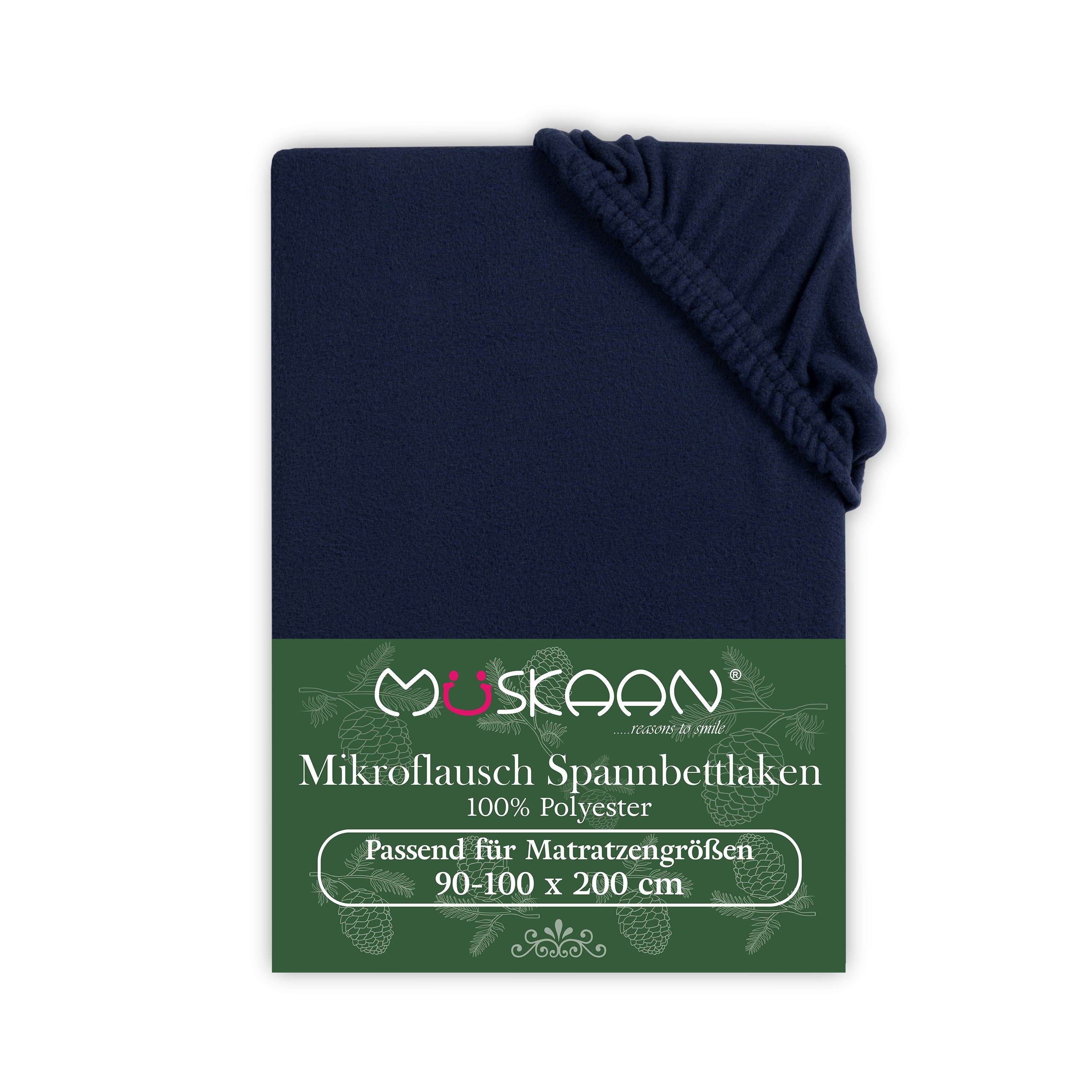 Müskaan Spannbettlaken Spannbetttuch Bettlaken Winter Flausch Warm Leintuch, Fleece, Gummizug: Rundumgummizug, Matratzen Bezug bis 22cm Matratzenhöhe Kuschelig Flauschig