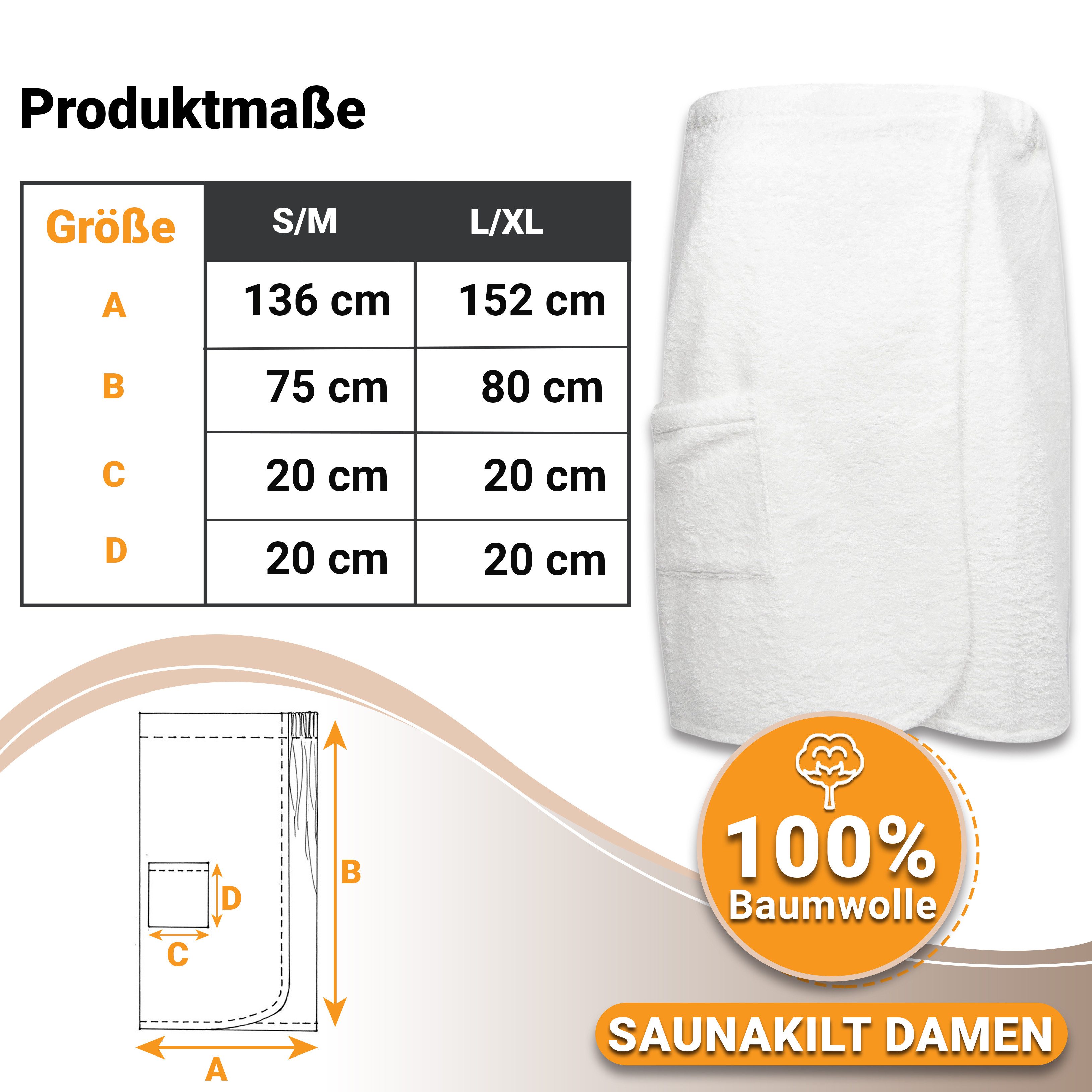 ZOLLNER Kilt, 100% Baumwolle, Gummizug, Klettverschluss, Klettverschluss, 100% Baumwolle, vom Hotelwäschespezialisten