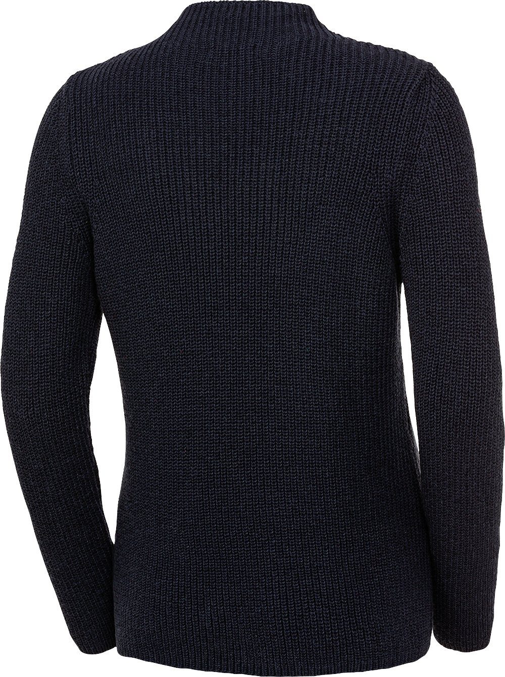 Emilia Parker Stehkragenpullover mit effektvollem Patentstrick günstig online kaufen