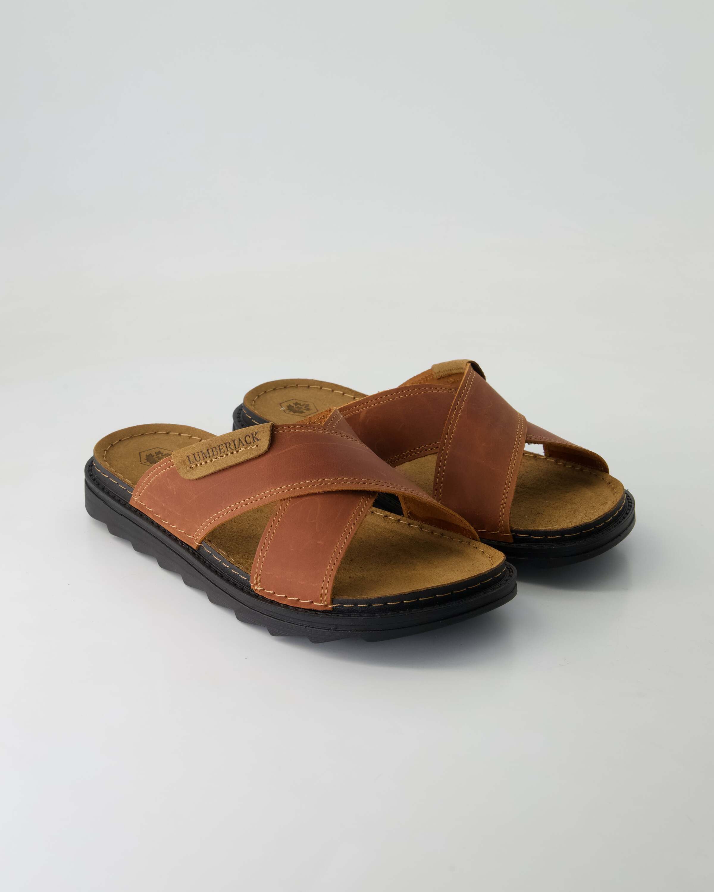 LUMBERJACK Asher Pantolette Obermaterial: Leder günstig online kaufen
