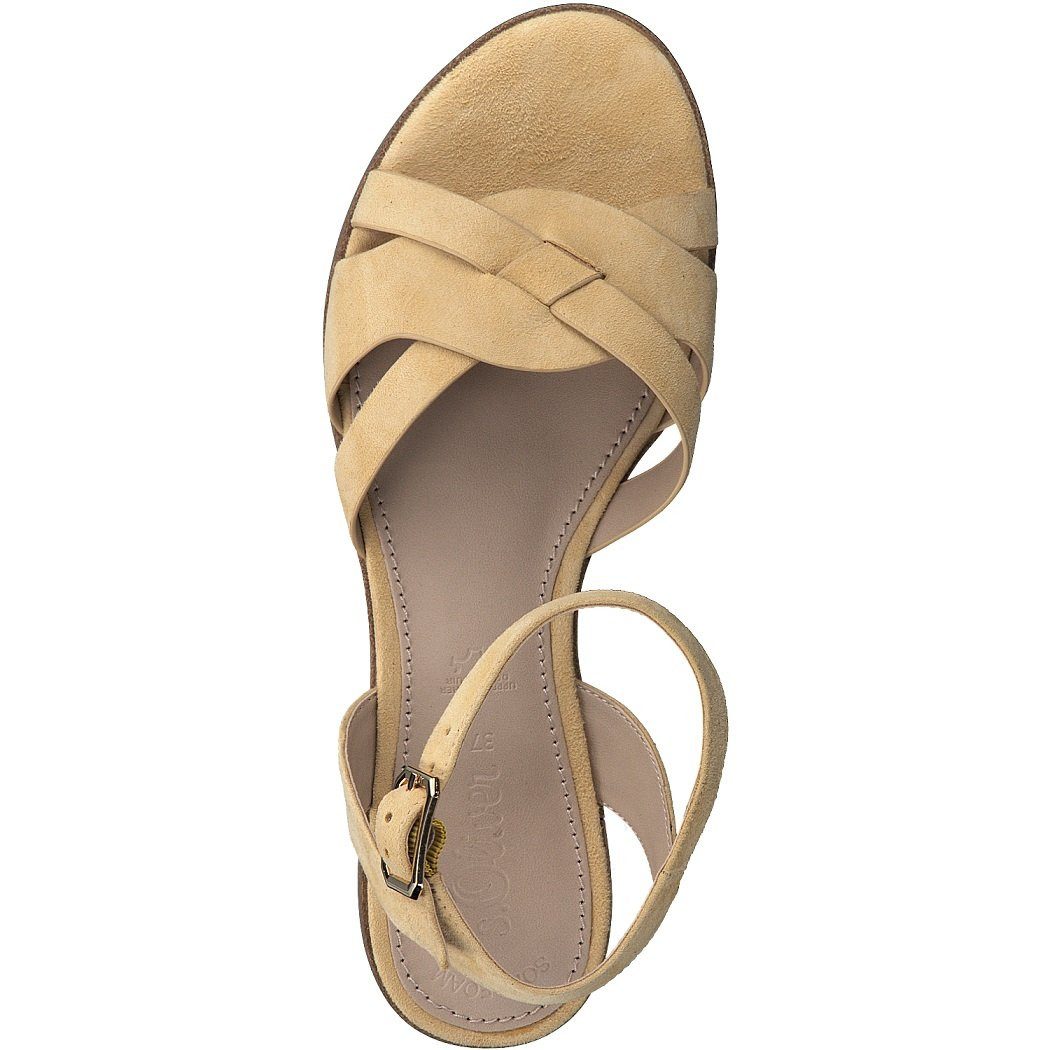 s.Oliver Ledersandale 5-28100-28-512 mit Soft Foam beige Damen Sandale