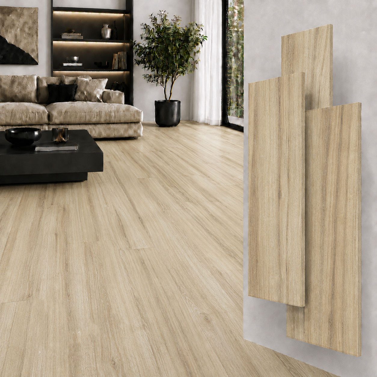 Berti Graf Designboden SPC Vinylboden 5 mm Klick wasserfest mit Trittschalldämmung, kleberfrei, pflegeleicht