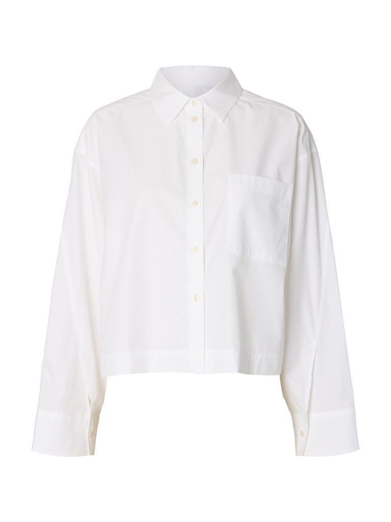 Selected Shirtbluse SLWDANNIE LS CROPPED BOXY SHIRT NOO