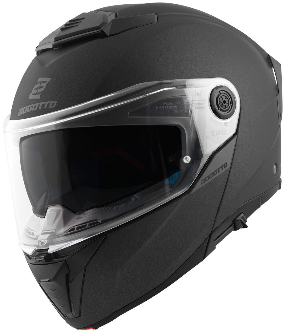 Bogotto Motorradhelm FF404 Klapphelm, Vorbereitet Für Kommunikationssystem,vorbereitet Pinlockscheibe,h