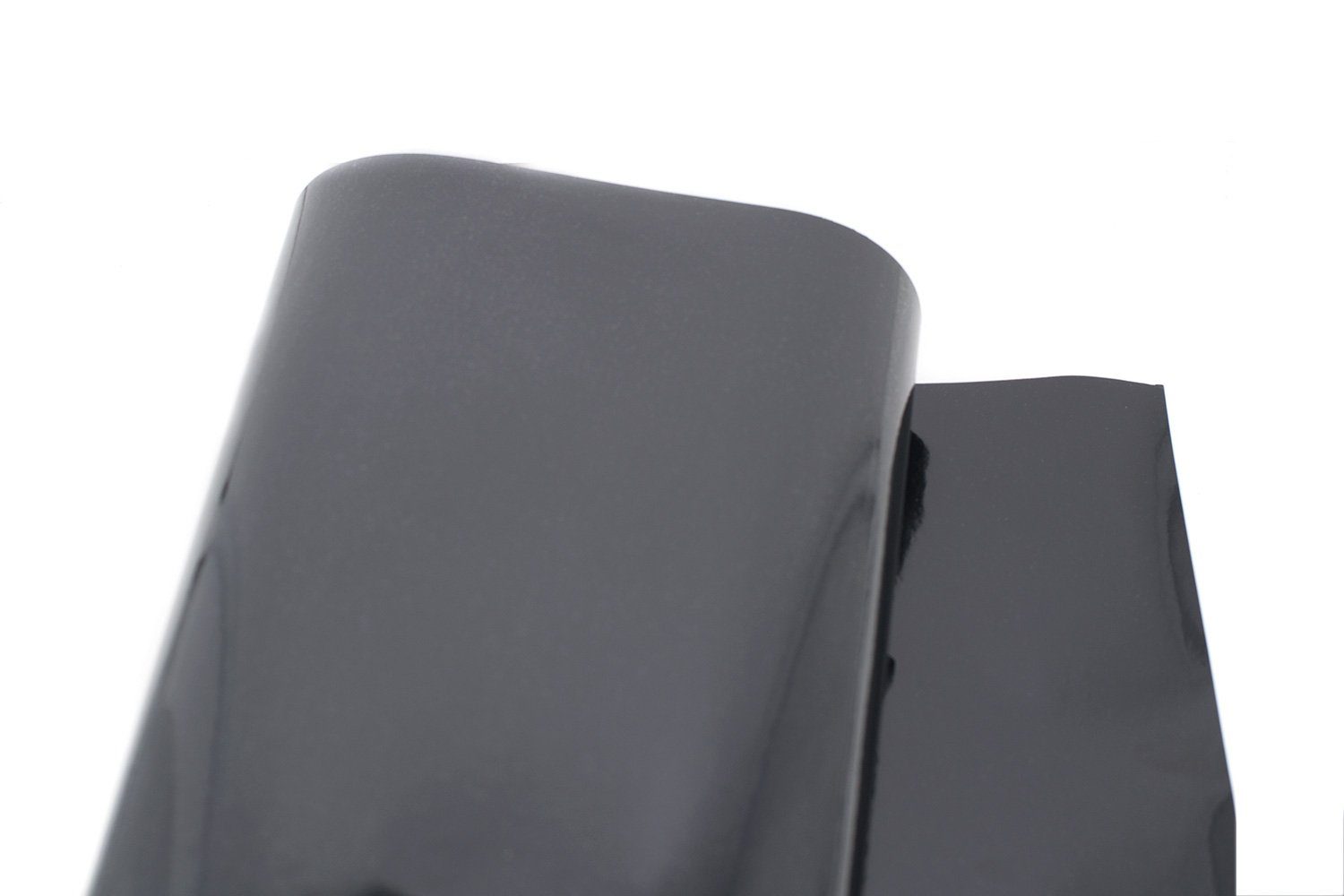 Star Geschenkpapier, Geschenkpapier einfarbig 70cm x 2m Rolle Schwarz glänzend