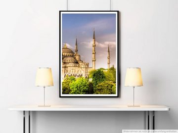 Sinus Art Poster 60x90cm Architekturfotografie Poster Blaue Moschee Istanbul Türkei