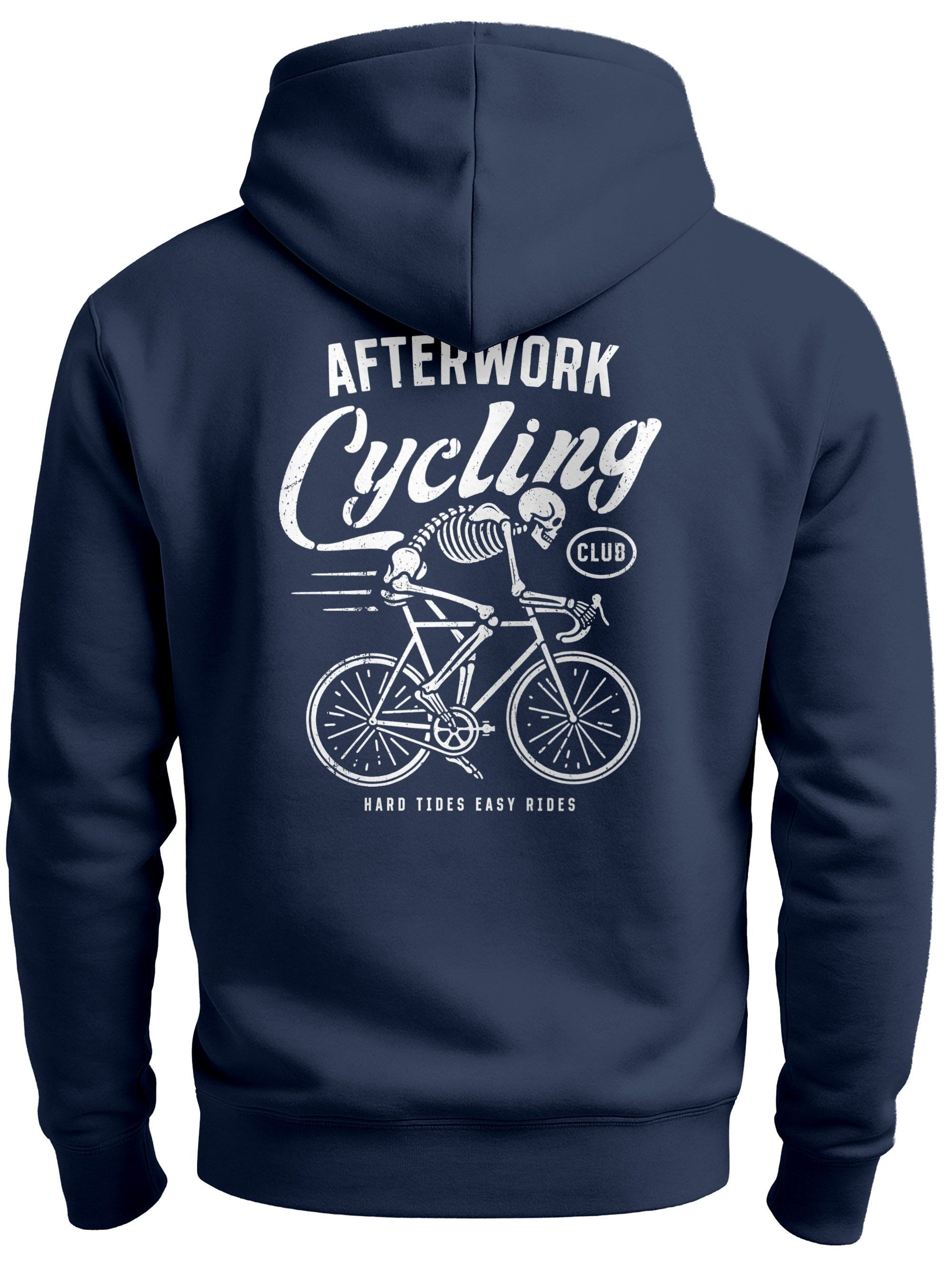 Neverless Hoodie Herren Hoodie Backprint Fahrrad günstig online kaufen