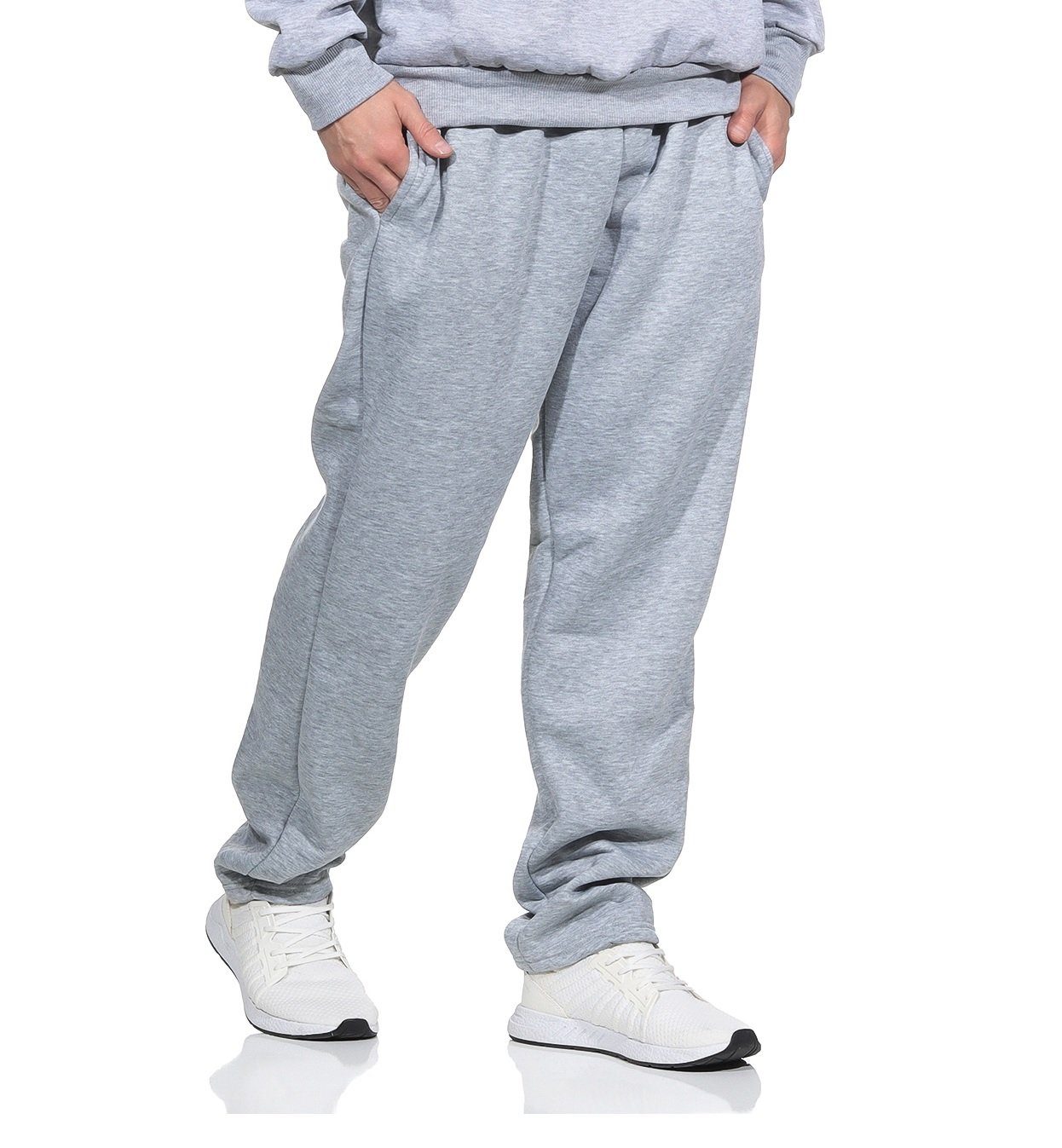 OriginalYou Jogginghose Herren mit warme Thermojogginghose (1-tlg) Bund Haushose angenehme Sporthose, Hellgrau elastischem