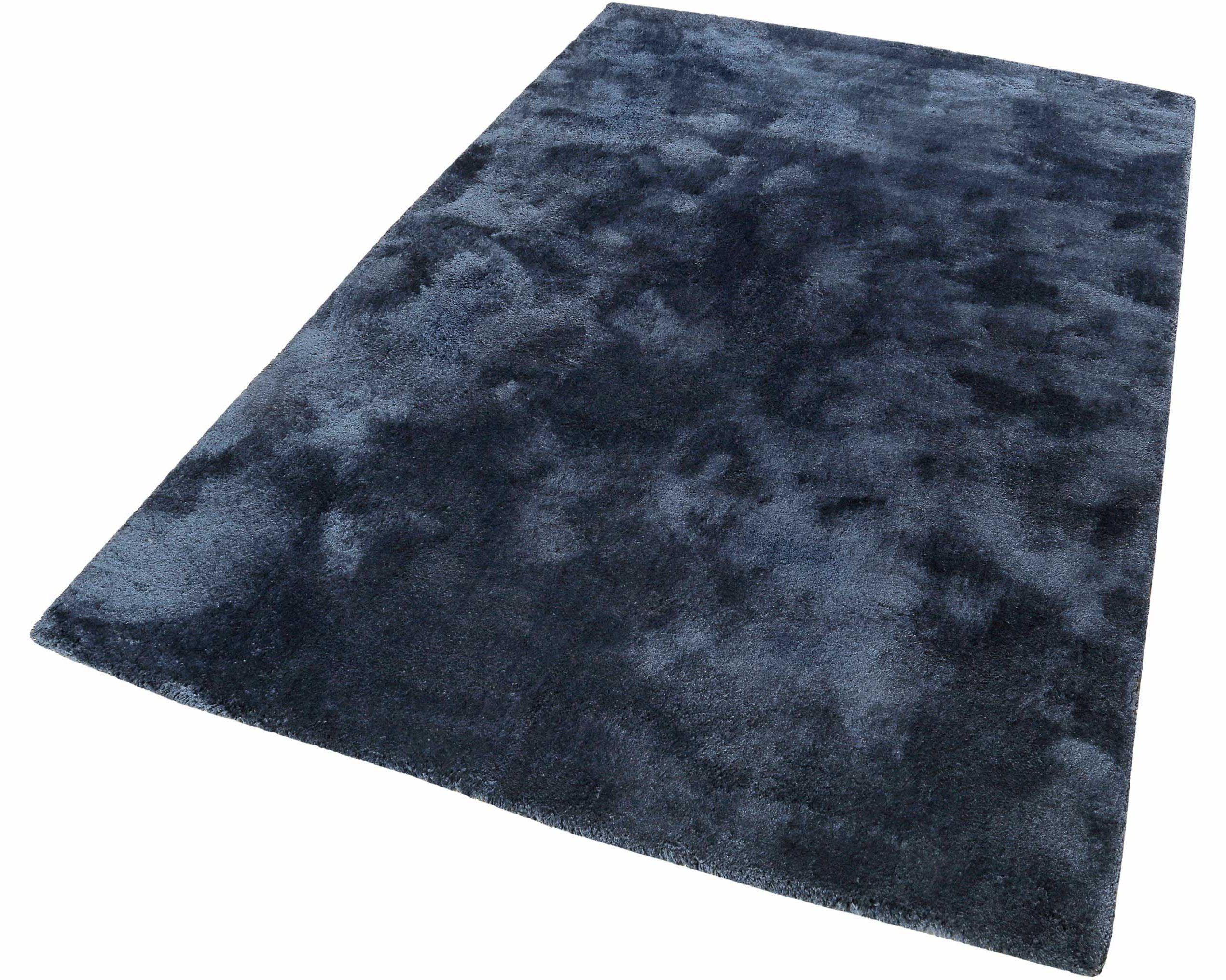 Hochflor-Teppich Relaxx, Esprit, rechteckig, Höhe: 25 mm, Wohnzimmer, sehr große Farbauswahl, weicher dichter Hochflor dunkelblau