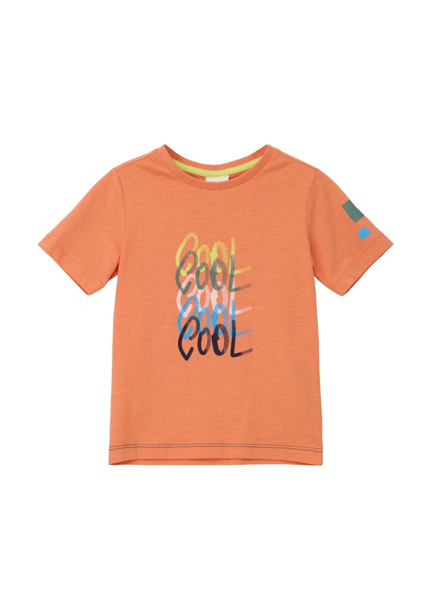 s.Oliver Junior T-Shirt Stickereien am Arm orange | T-Shirts