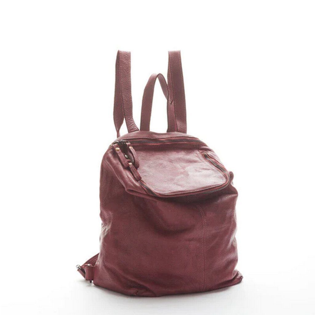 Cityrucksack BZNA Damenhandtasche Backpacker Schultertasche Designer Richie Bordeaux