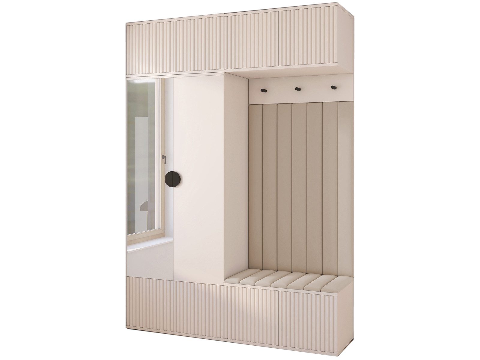 Compleo Garderoben-Set mit Sitzbank Kaschmir, Spiegel als Option günstig online kaufen