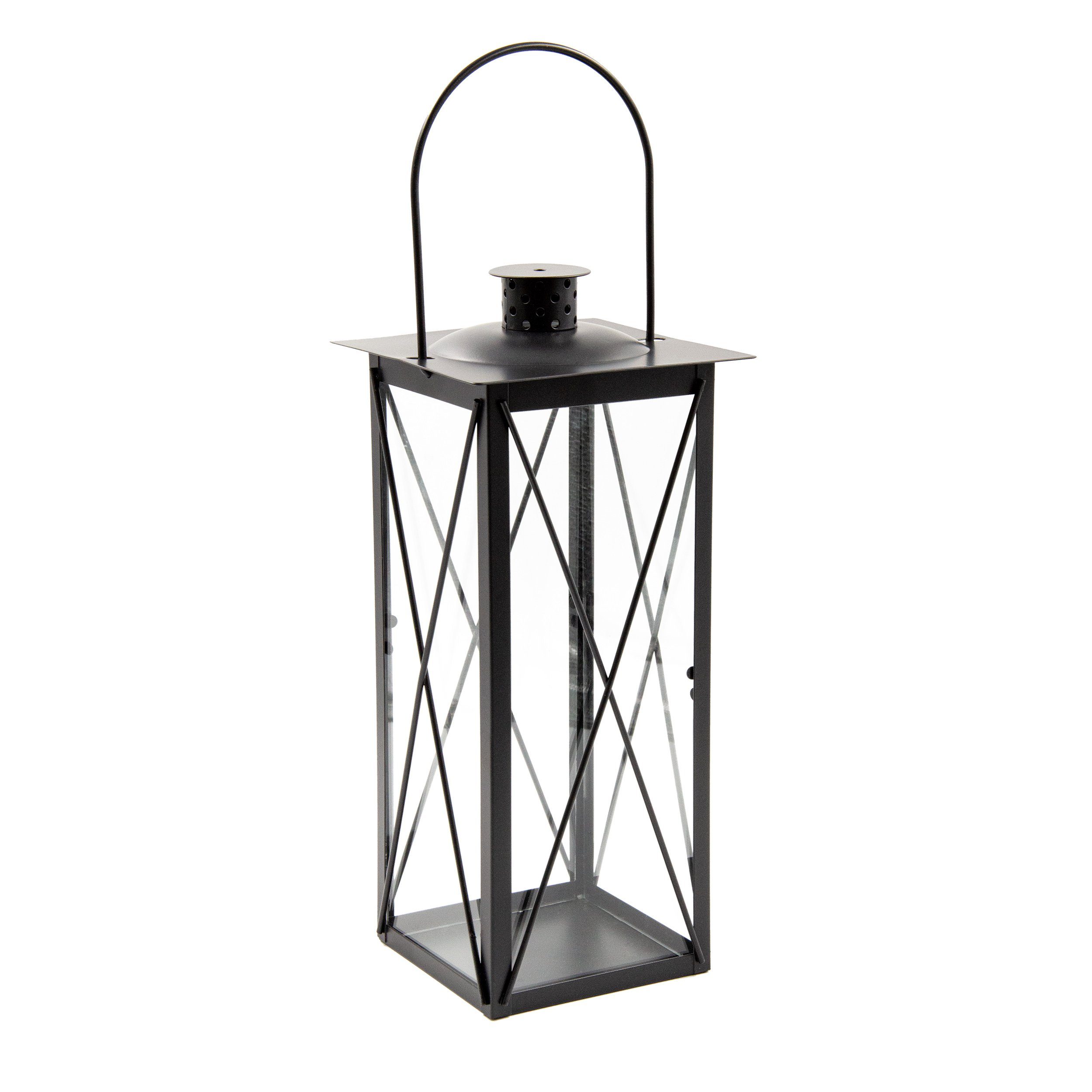 Kerzenlaterne Windlicht, Glas-Laterne