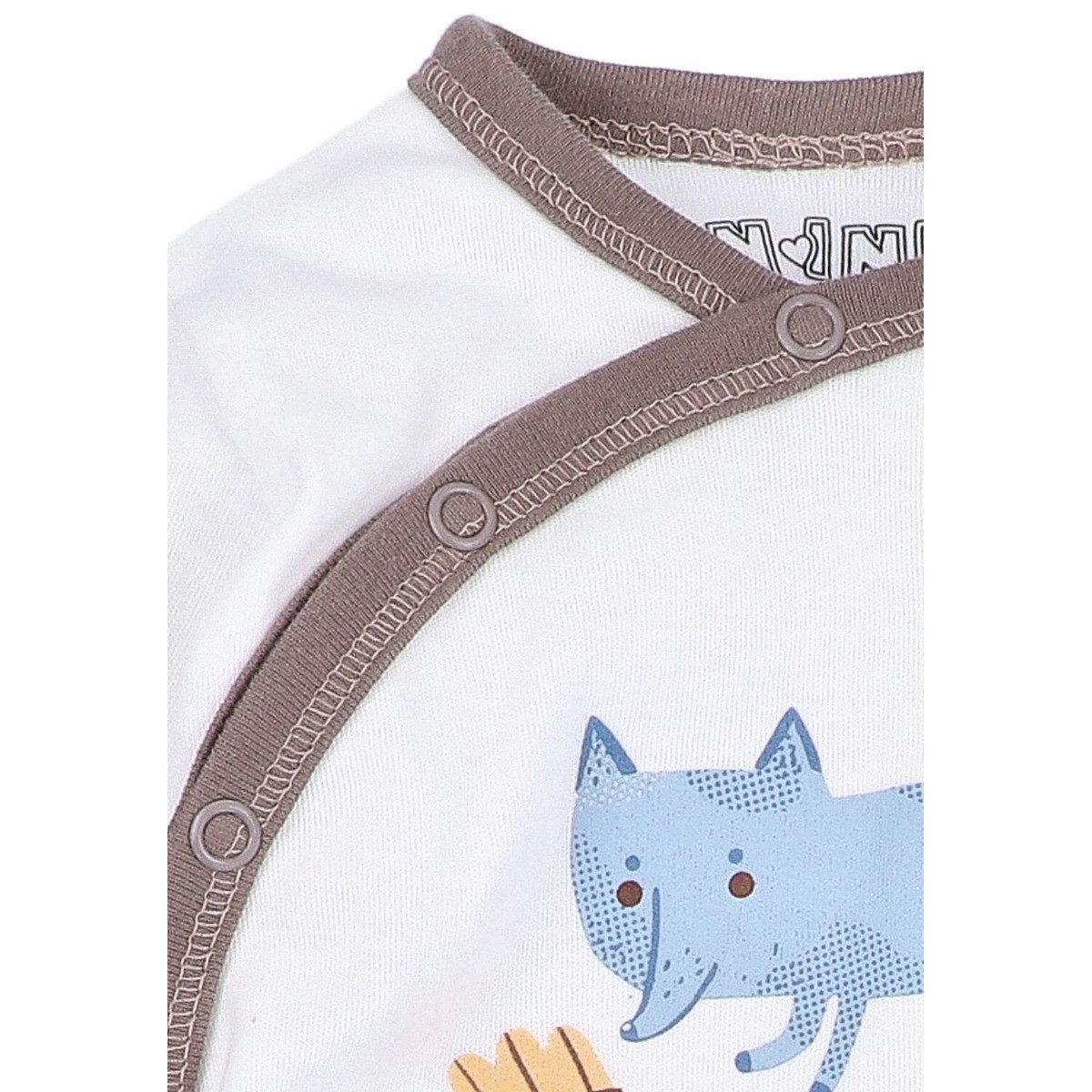 NINI Strampler Fuchs Unisex Kinder Einteiler, Overall, Babyanzug, Babyoverall, Babyanzug