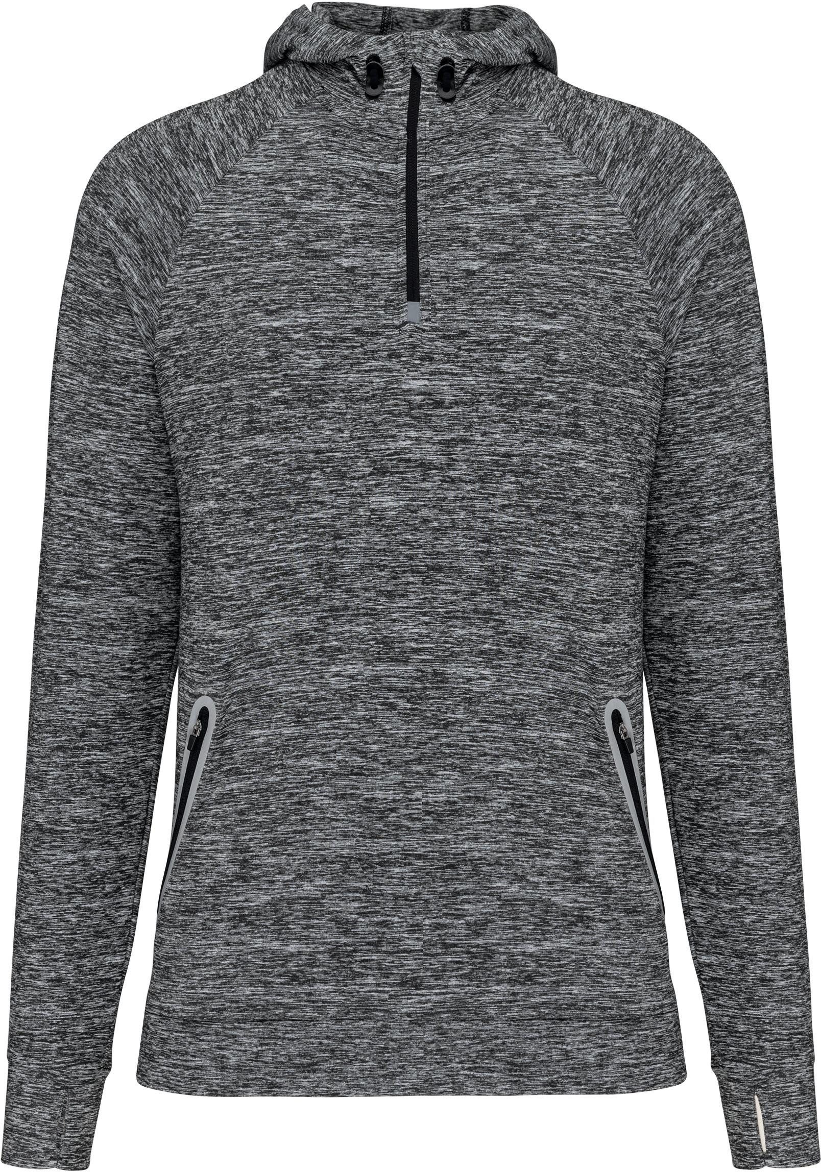 Kapuzenpullover Kapuzen-Sweatshirt 1/4 Sport-Reißverschluss Unisex