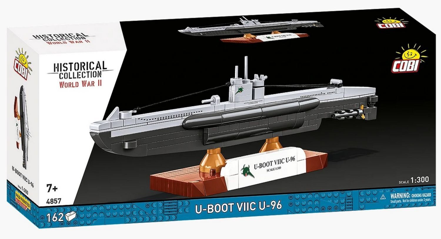 COBI COBI Historical Collection 4857 - U-BOOT VIIC U-96, WWII, Bausatz 1:30 Konstruktions-Spielset
